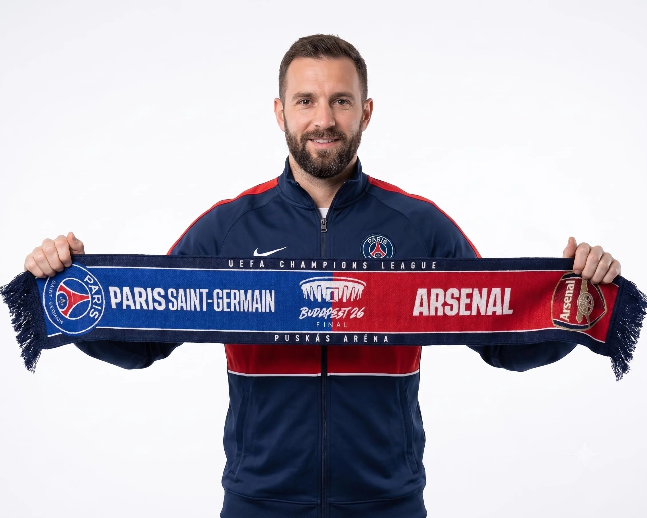 PARIS SAINT GERMAIN PSG Champions League Echarpe Finale 2026 Collection officielle ARSENAL