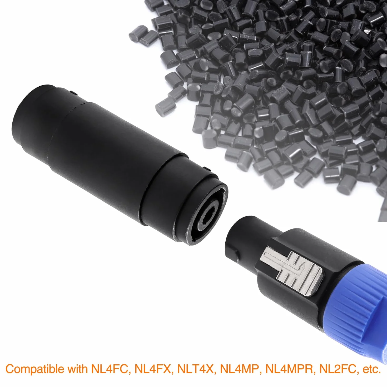 Connecteur Speakon Femelle vers Femelle 2 Pièces 4 Pôles Compatible NL4MP NL4FC