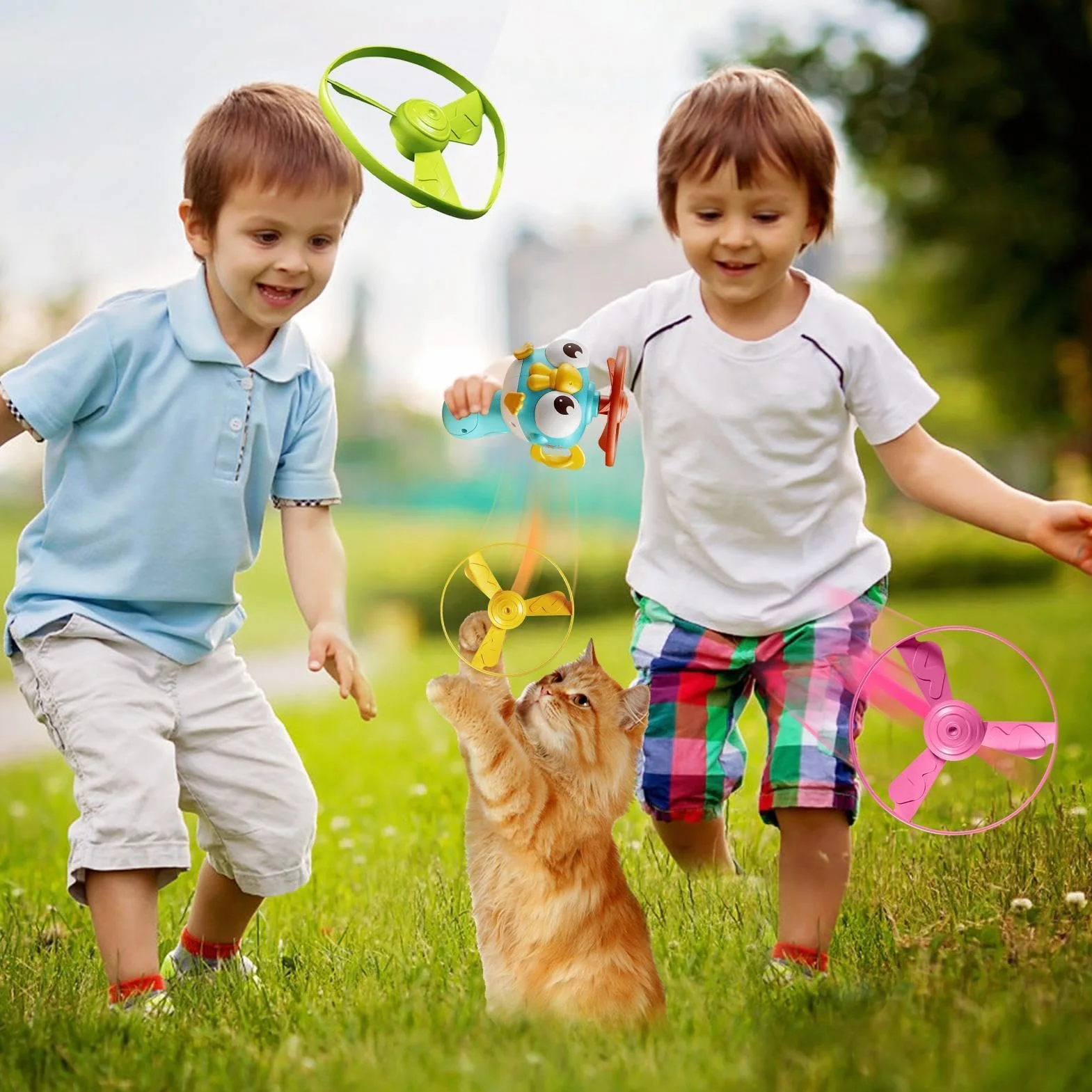 Flying Saucer For Kids - Interactive Catching Outdoor Activity, High-Flying Spinner Disc Launcher