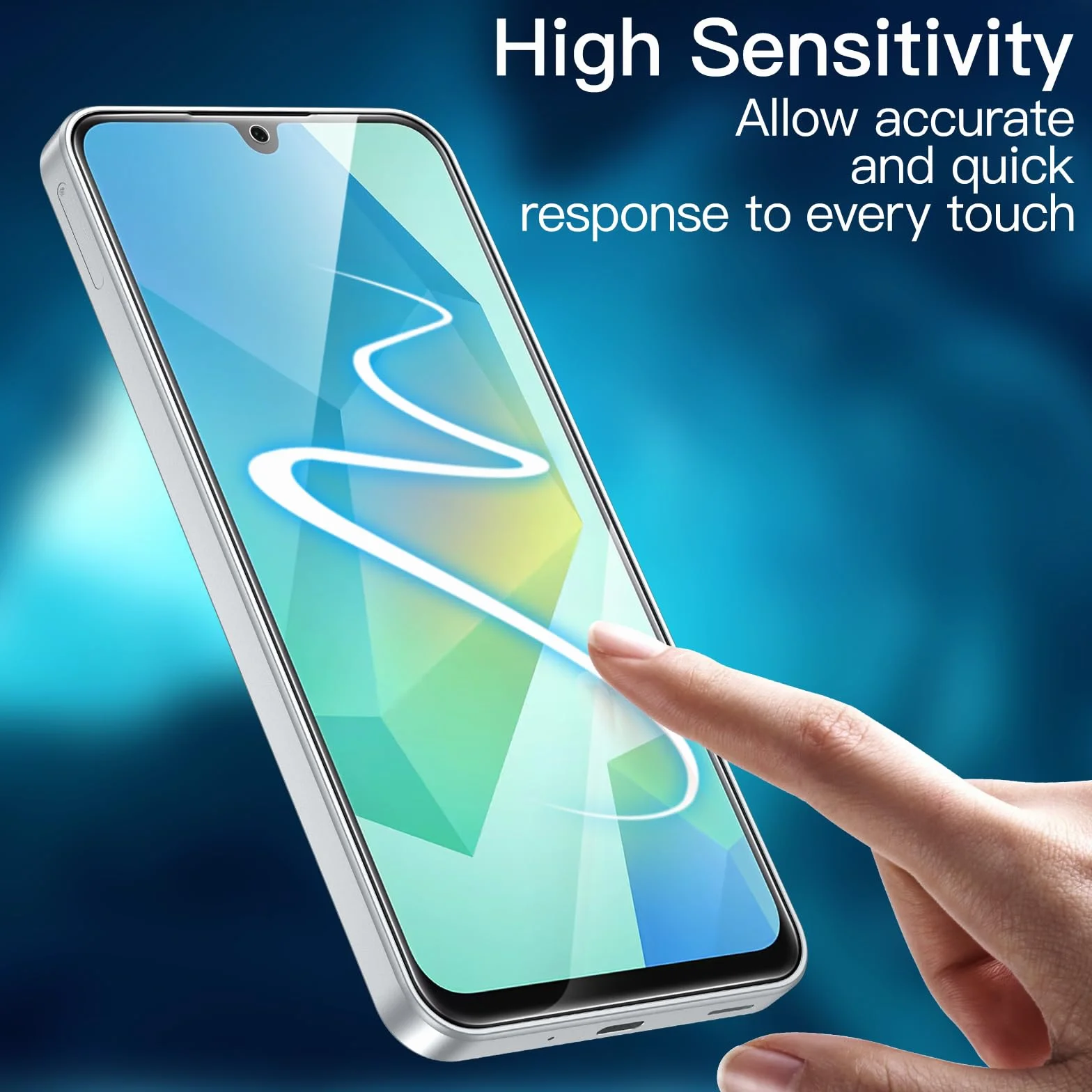 JETech Protection D'écran Verre Trempé 9H pour Samsung Galaxy A16 5G 4G 6,7 Pouces, Lot de 3