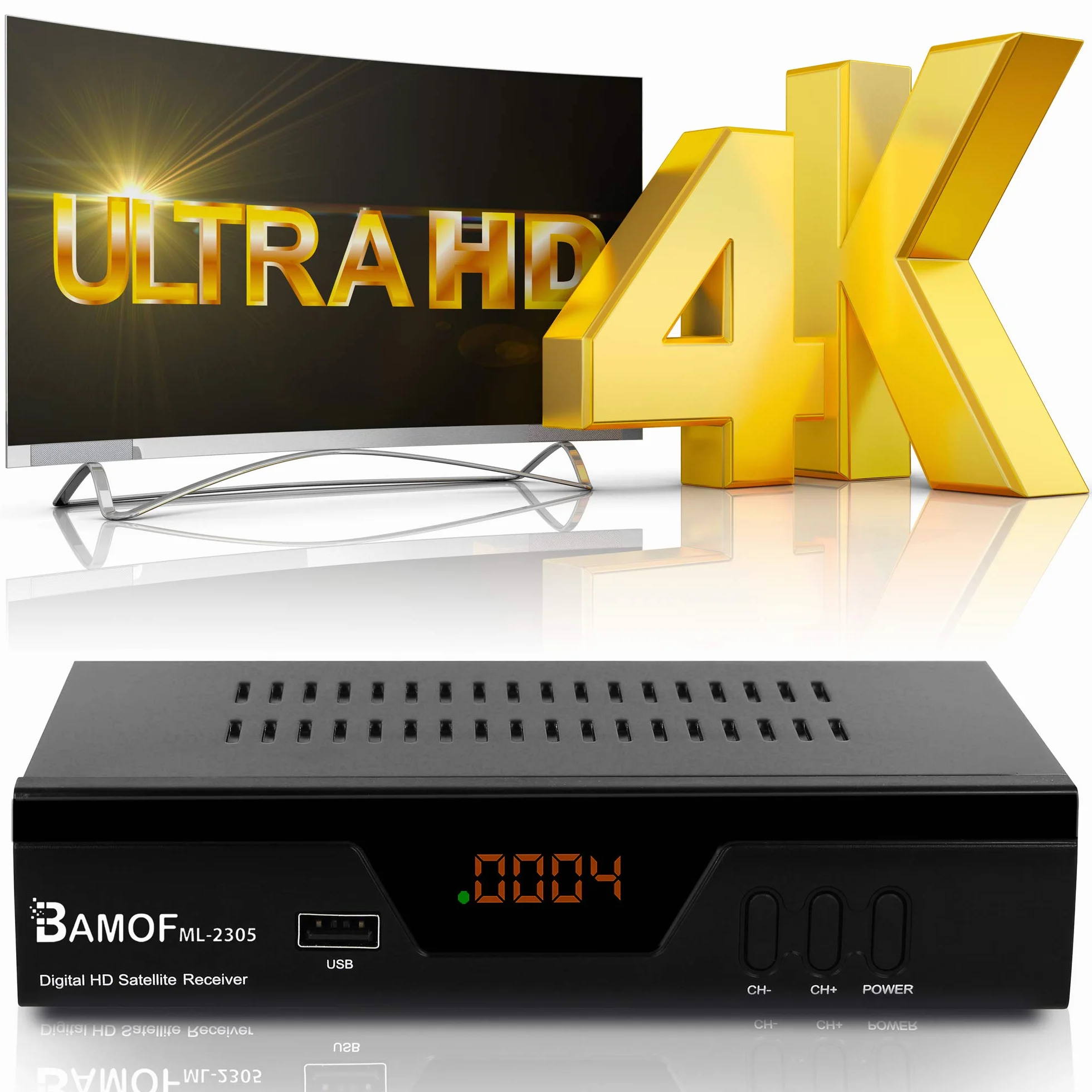Bamof 2305 Récepteur Satellite Numérique HDTV DVB-S/S2 HDMI Full HD 1080p