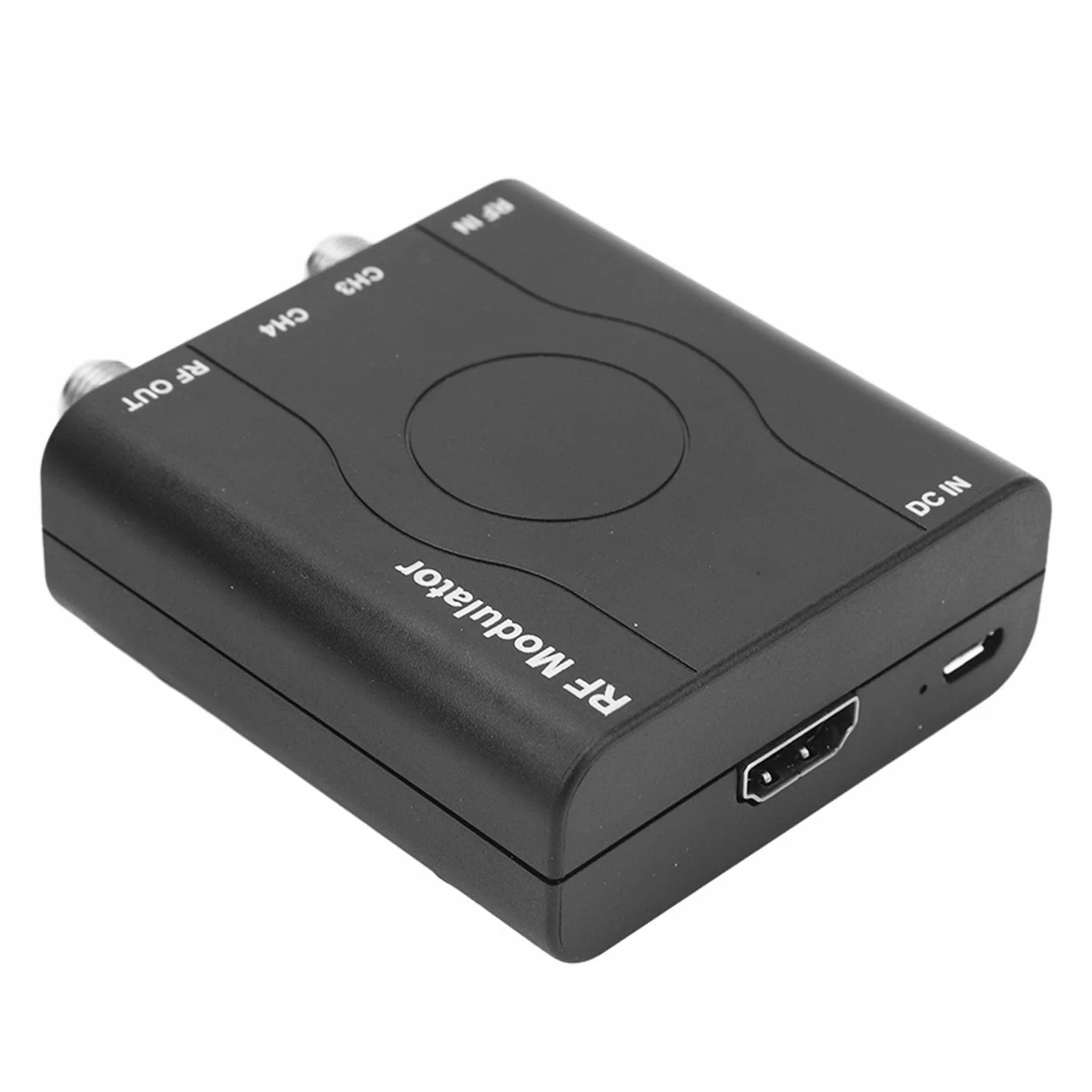 Modulateur HDMI vers RF, Convertisseur Coaxial HDMI Adaptateur HDMI vers Coaxial 1080P Contrôle PLL Fréquence de Travail VHF HDM61 Interface Multimédia HD vers Modulateur RF