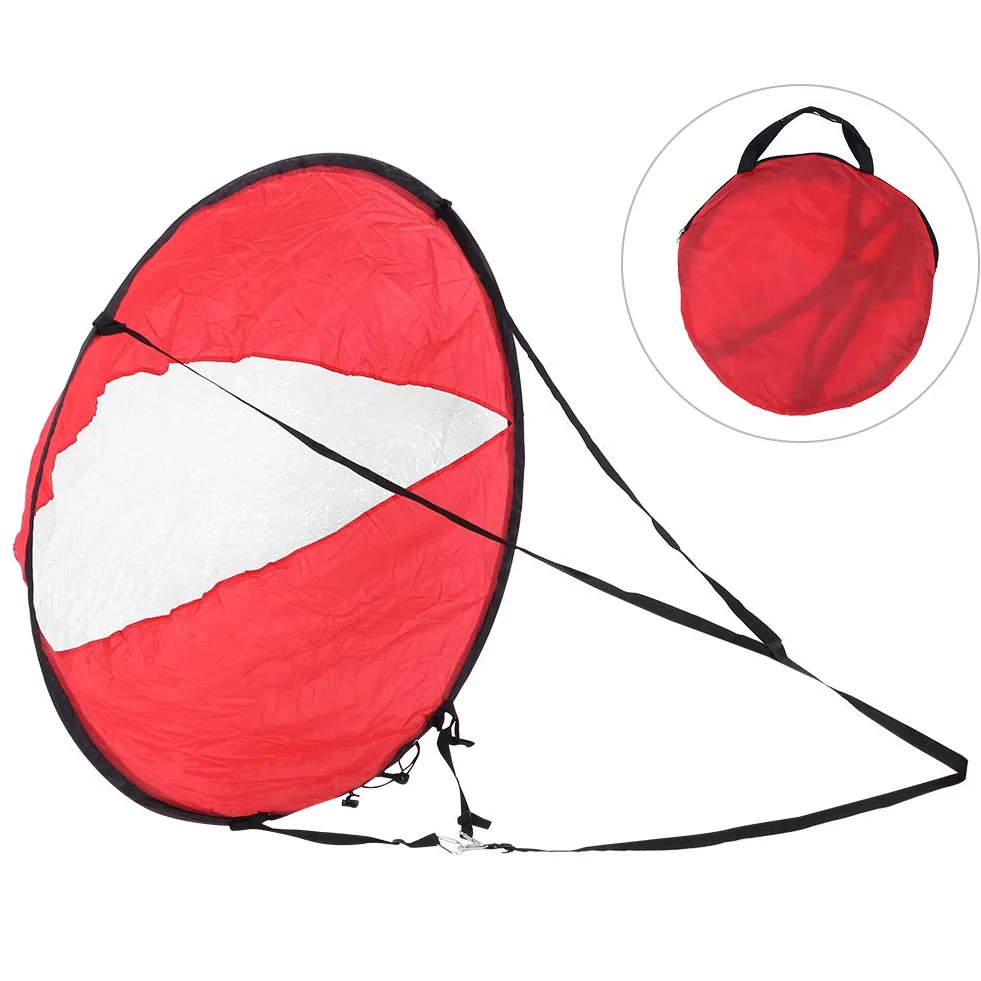 Brrnoo Voile de Vent pour Kayak et Canoë Voile Compacte en Polyester Léger