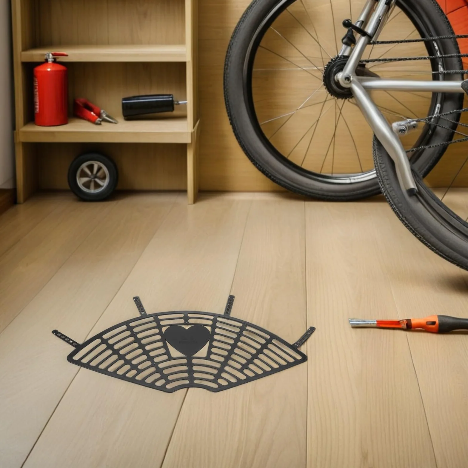STOBAZA Filet de Protection Roue Arrière Vélo Électrique Garde Sécurité Compatible Montage Facile