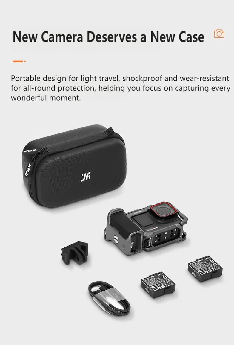 Étui de transport imperméable résistant aux chocs pour Insta.360 Ace Pro 2 Xplorer Grip Kit