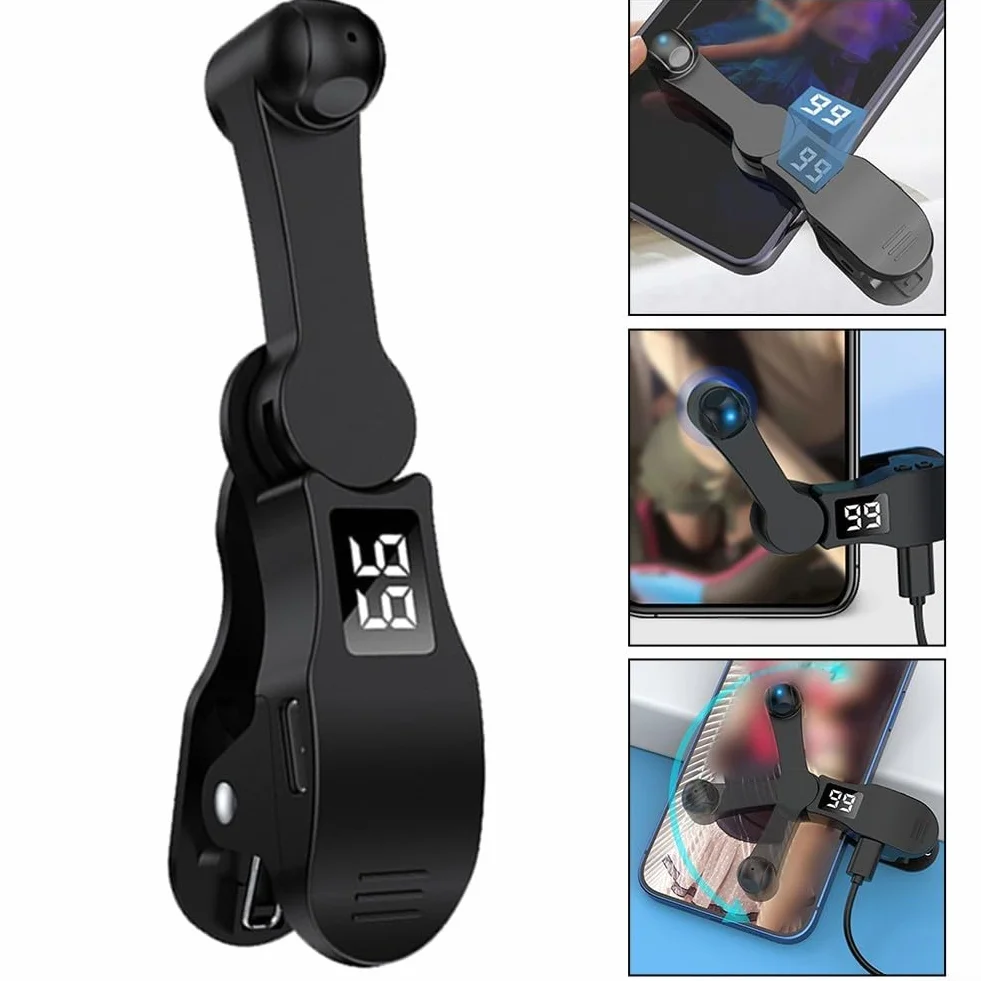 Clicker automatique élé pour téléphones mobiles améliore le jeu avec des fonctions de taraudage rapide (noir)