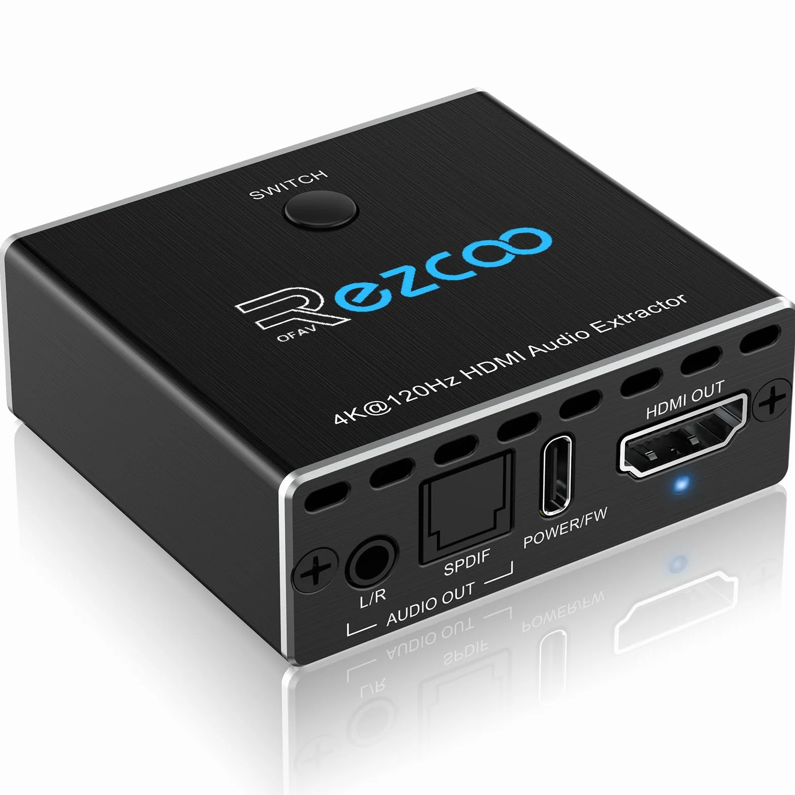 Extracteur HDMI 2.1 Switch 2 Entrées 1 Sortie 4K 120Hz VRR ALLM HDCP2.3 HDR10 SPDIF PS5 XBOX