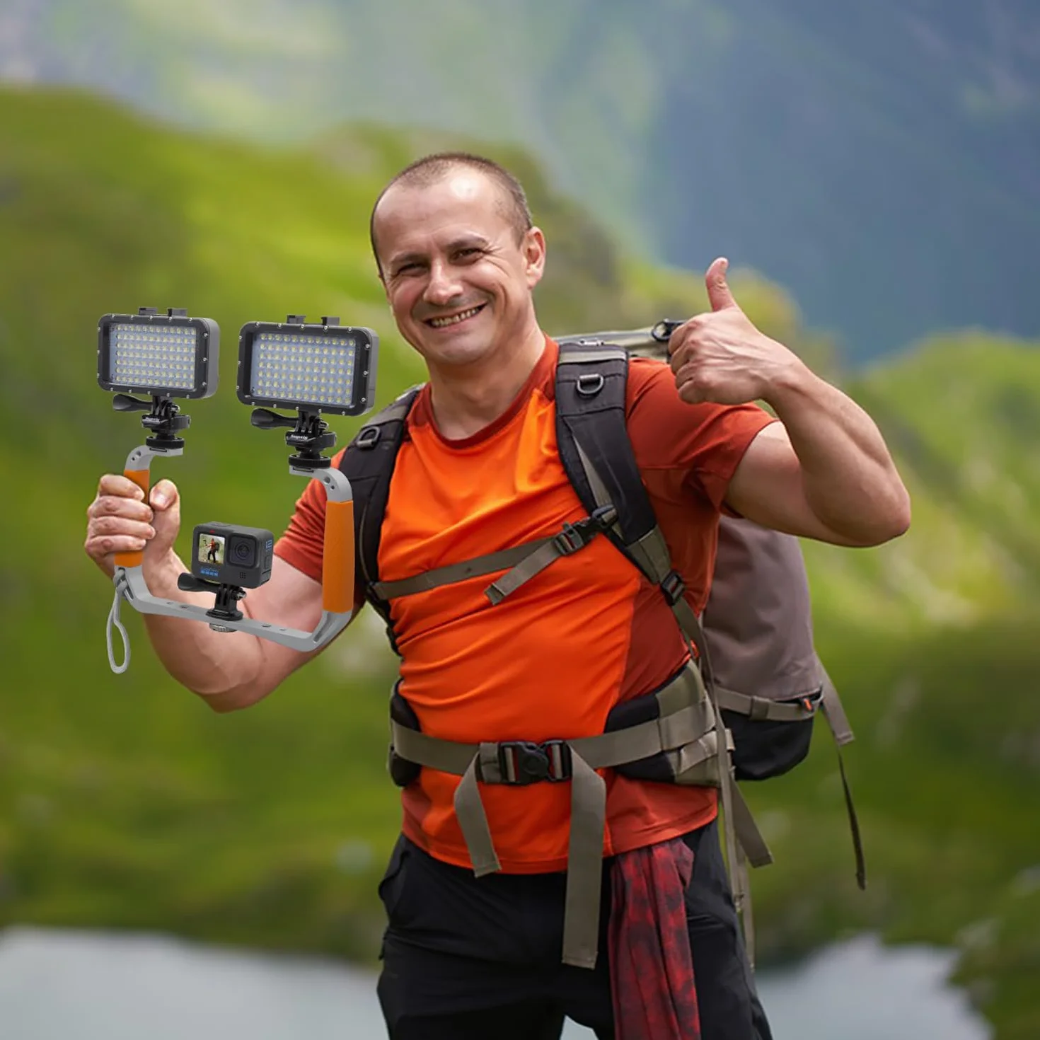 Suptig Support de plongée pour GoPro Hero 12 11 10 9 8 7, DJI Osmo, Insta 360, Olympus TG, téléphone et Autres caméras d'action