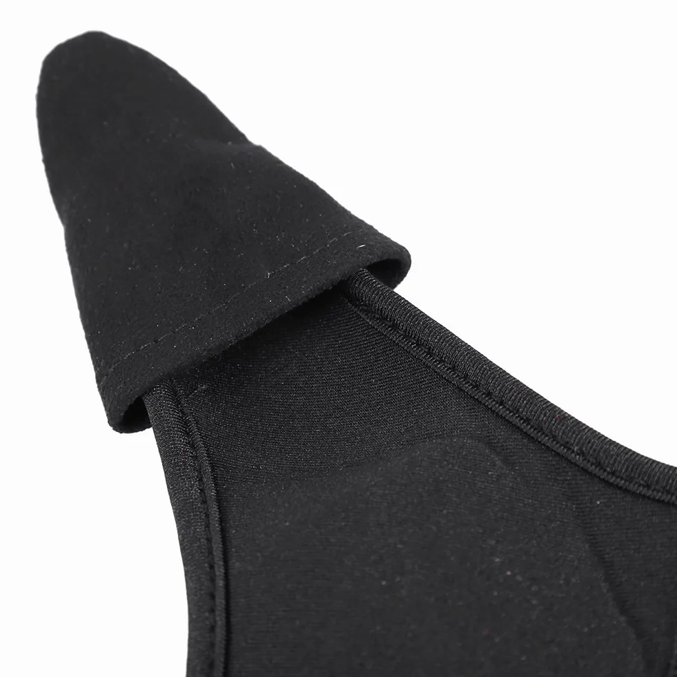 KIMISS Protège-Doigts Pêche Noir Unisexe élastique Cuir pour Plein Air