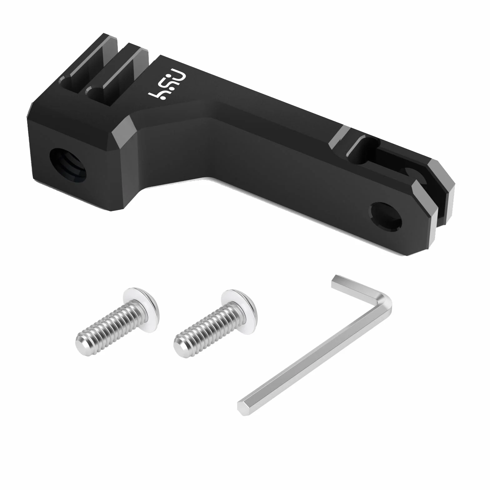HSU Fixation Vertical pour GoPro, Adaptateur de Montage en Aluminium 90° pour Hero 12/11/10/9/8/7/6/5/4/3 Caméras d'action