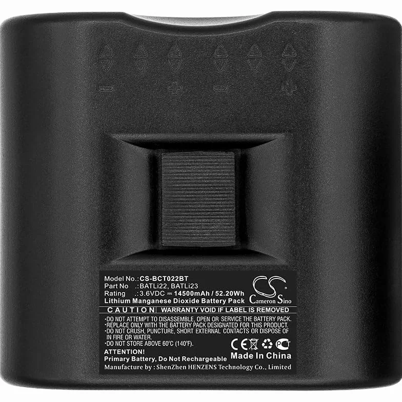 Batterie de rechange 14,5 Ah pour DAITEM SH424AX, SH424AX Sirene-Flash extérieur, SH425AX, SH511AX, SH512AX, SH513AX, Numéro de pièce : BAT22, BAT23, BATLi22, BatLi23, MPU01X