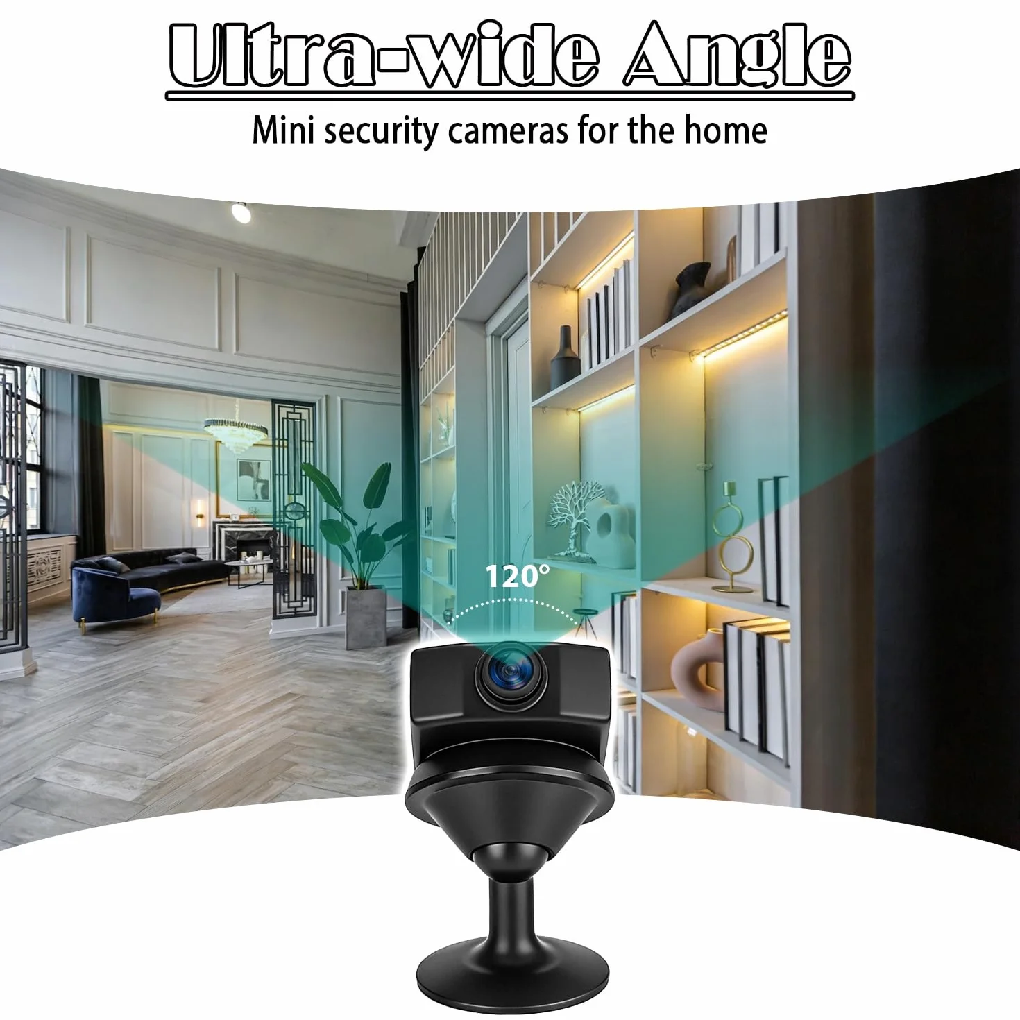 OTADUG Caméra Espion, Caméra de Surveillance 1080P avec Loop Recording, Détection de Mouvement, Grand Angle 120, 3 Heures, avec Une Carte, Pas Besoin de Wi-FI