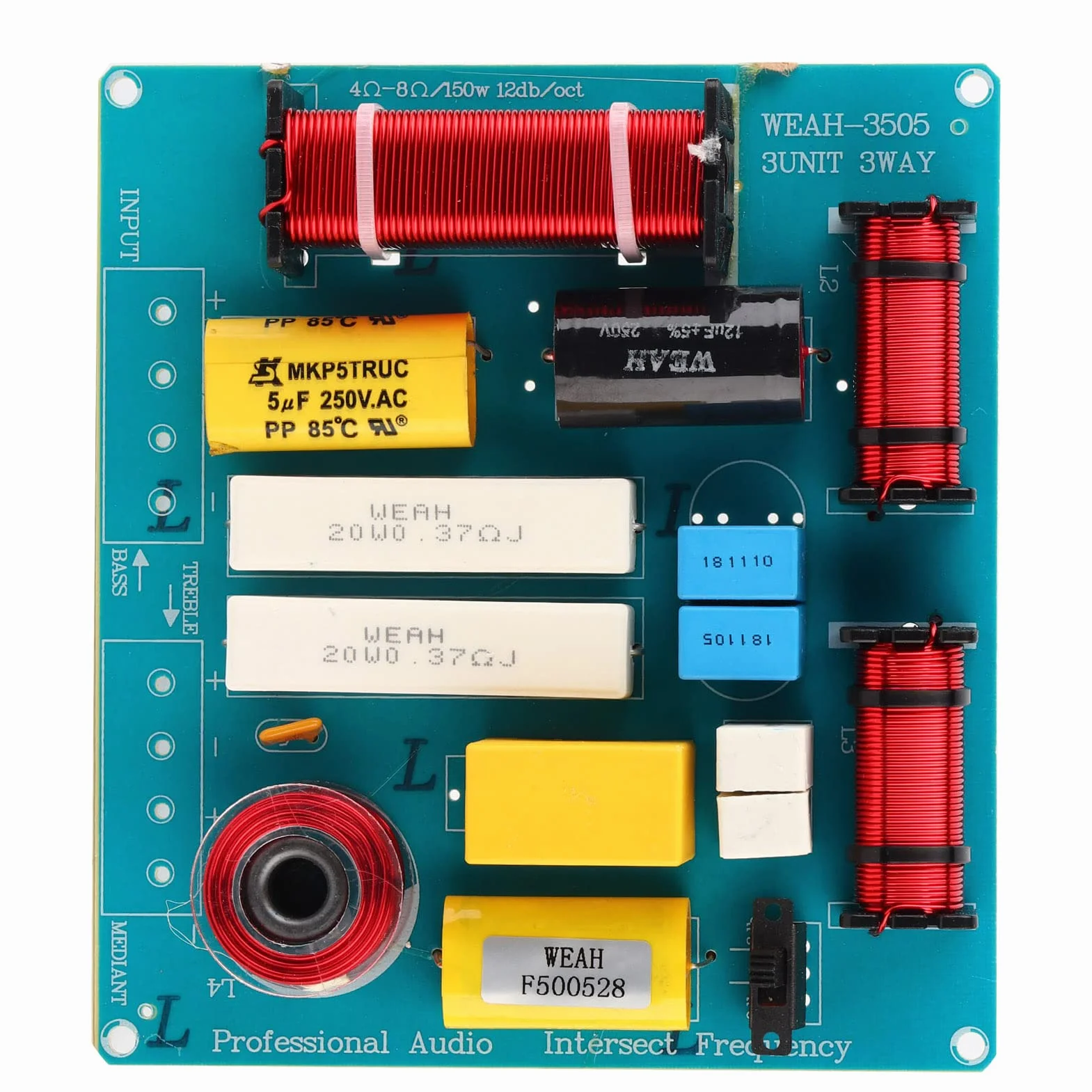 Diviseur de fréquence audio 3 voies crossover 300 W pour haut-parleurs KTV DIY