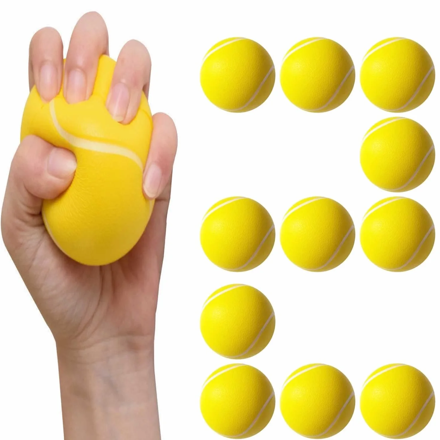 Balles de Tennis en Mousse - Mini Balles Éponge de Sport Pour Entraînement