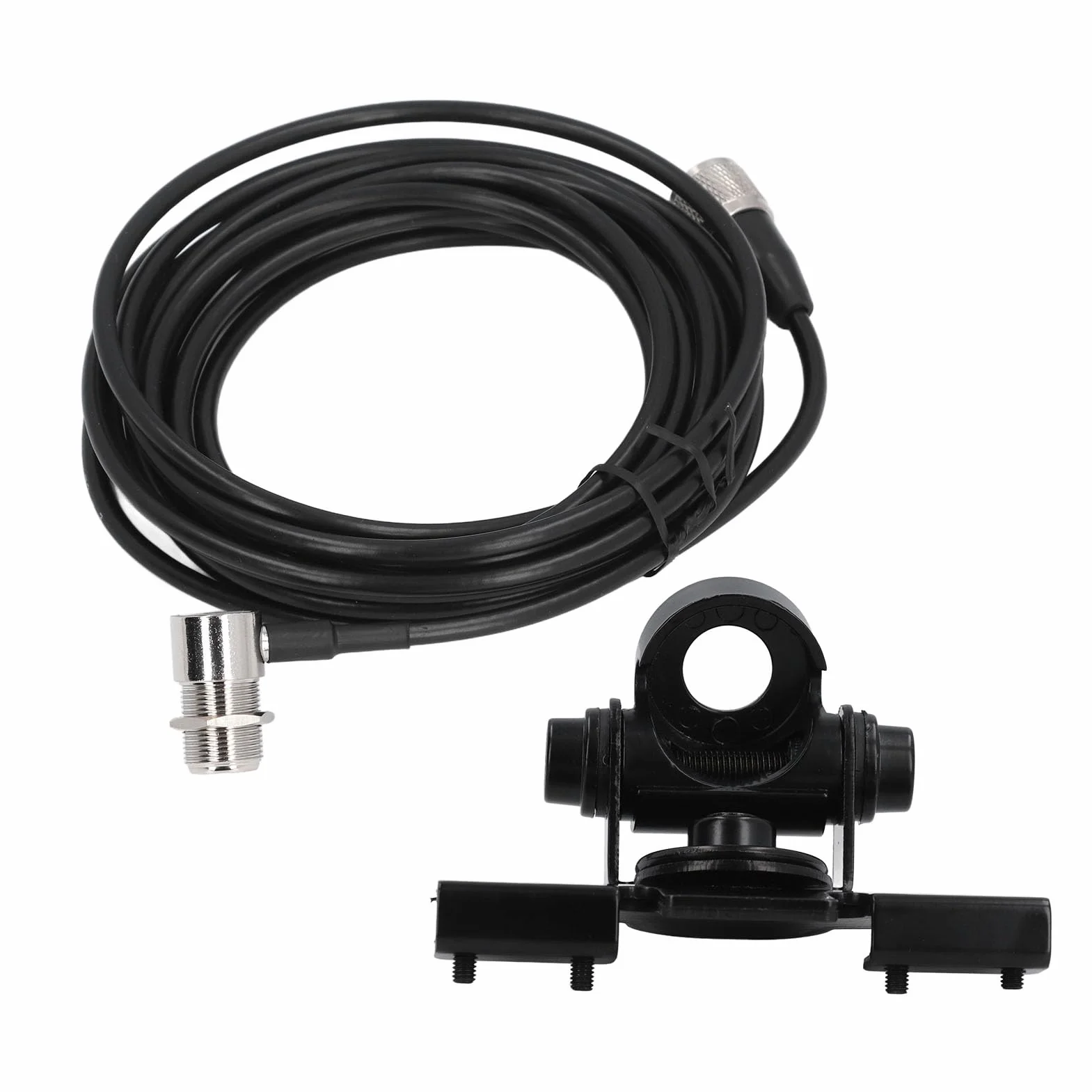 Support d'Antenne Radio Mobile Réglable 360° avec Câble Coaxial PL259 16,4 Pieds pour Nagoya RB 400 Vertex