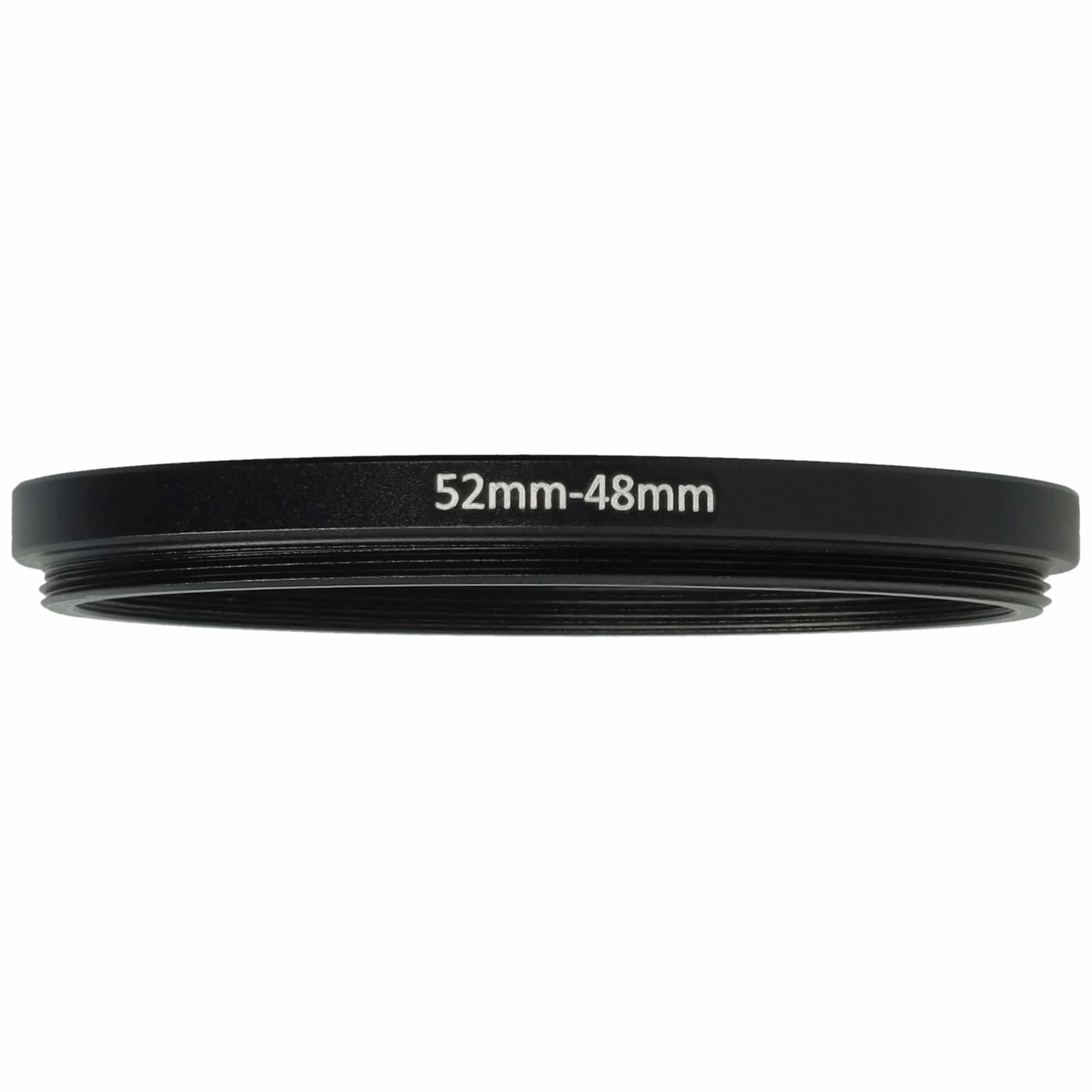 vhbw Bague d'adaptation de Filtre Step-Down de 52 mm vers 48 mm pour Objectif d'appareil Photo - Réducteur, métal, Noir
