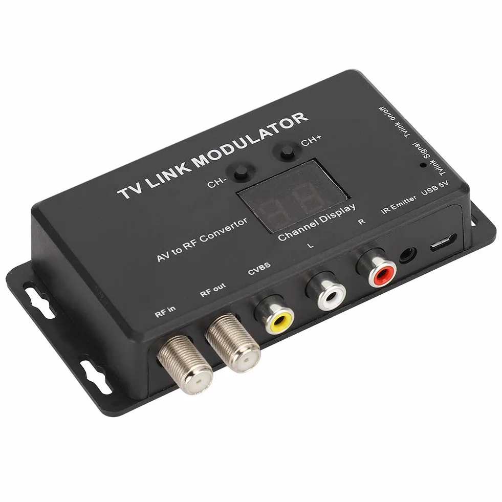 Modulateur UHF TM70 convertisseur AV vers RF avec Affichage de Canal