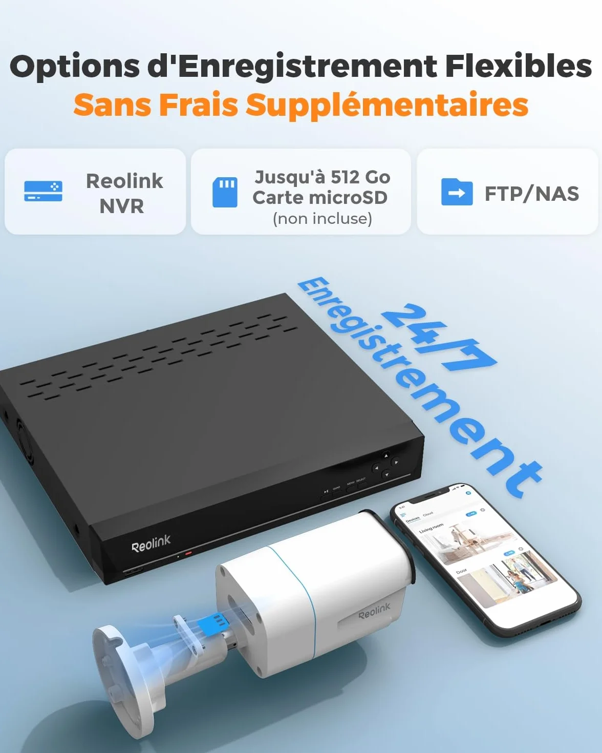 Reolink 4K Caméra IP PoE avec Détection Personne/Véhicule/Animal, Caméra de Surveillance Extérieure avec Etanche IP67, Fente pour Carte microSD, Vision Nocturne IR, Support Audio, Time Lapse, RLC-810A