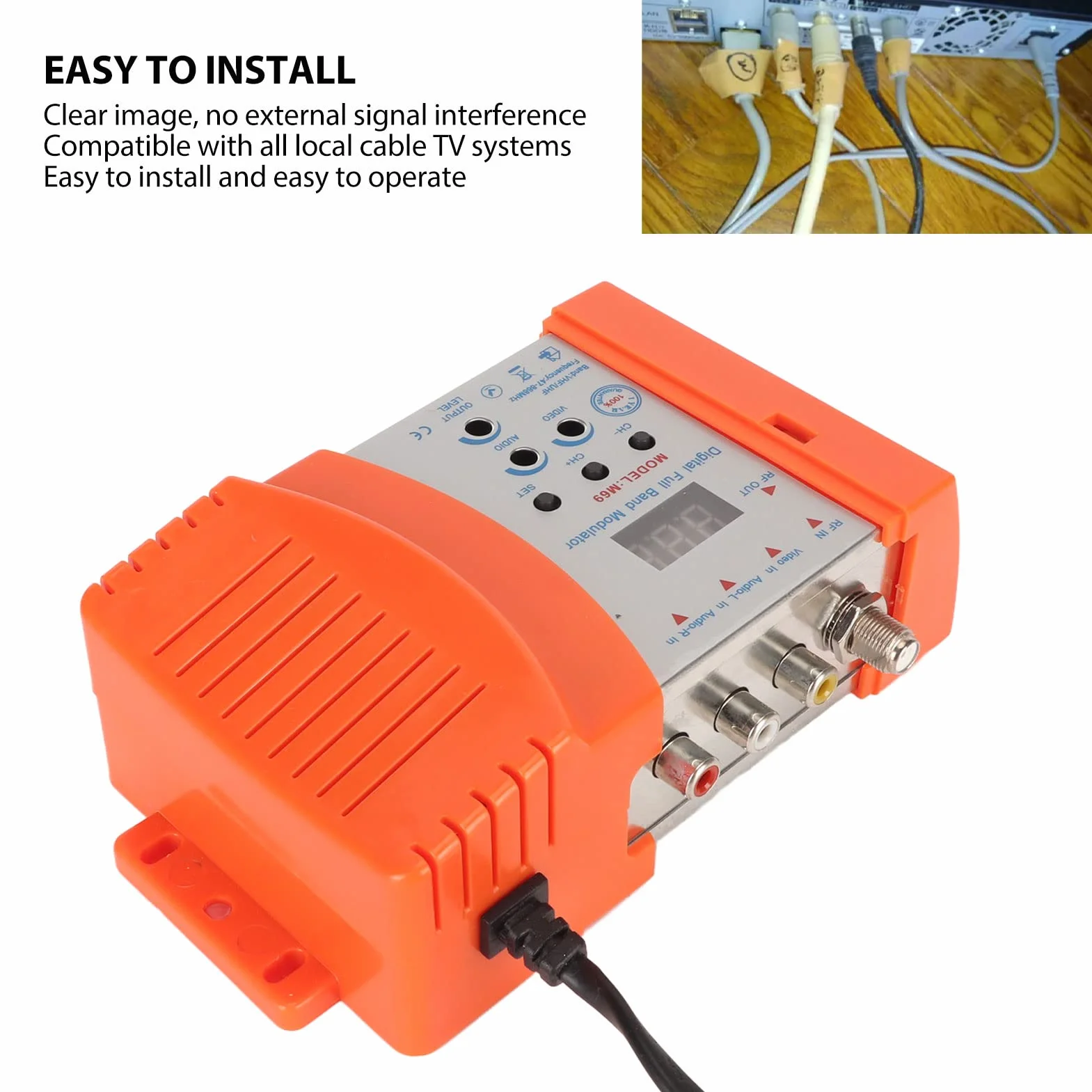 Modulateur RF Numérique M69CP Convertisseur HDMI AV vers RF PAL NTSC VHF UHF