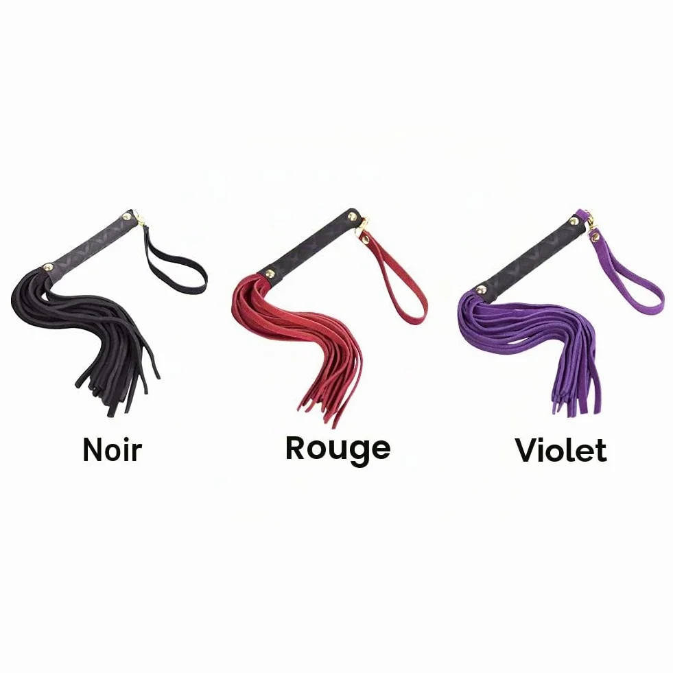 Cravache d'équitation fouet poignée souple harnais cuir synthétique outil enseignement accessoires costume noir