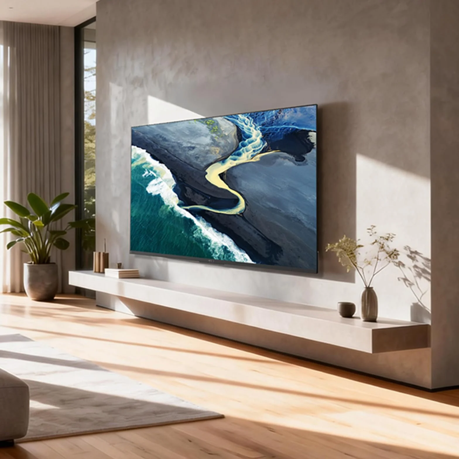 Metz Mini LED TV 60 Pouces 4K, QLED, Television Google TV Local Dimming Dolby Atmos Dolby Vision MEMC HDR 10+ Bluetooth Eye Care HDMI Tuner DVB-T/T2/C/S/S2 CI+ (MNH7000Z, 2026 Nouveau Modèle)