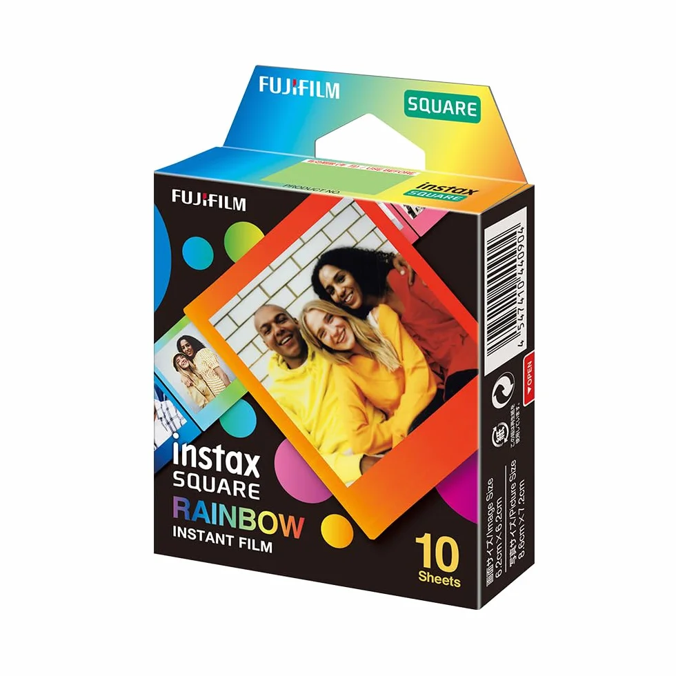 instax 16671320 Rainbow Lot de 10 Films carrés
