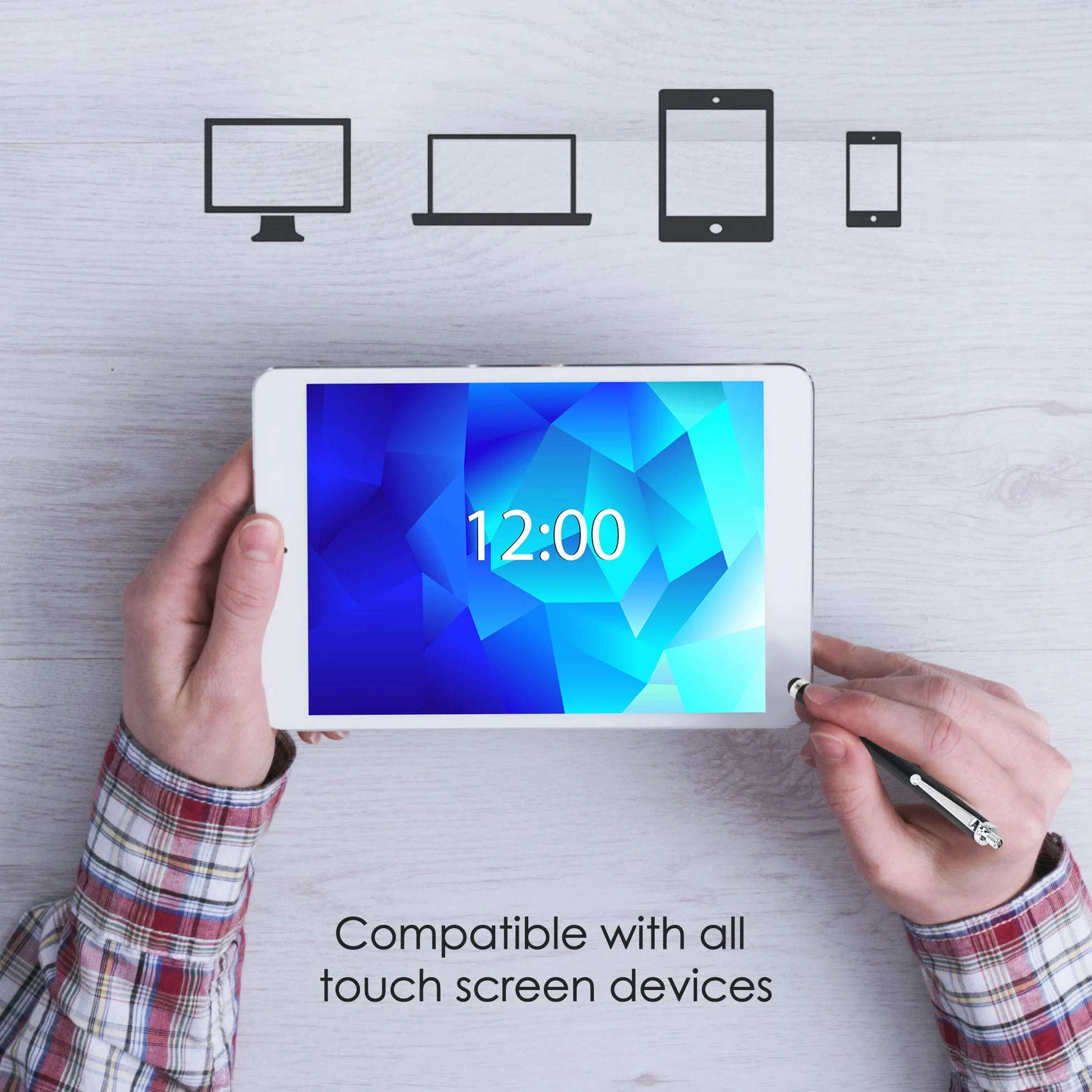 TRIXES Stylet de Haute qualité pour Apple iPhone Tablet 3G, 3GS, 4, Ainsi Que pour iPad 1 et 2 WiFi 3G