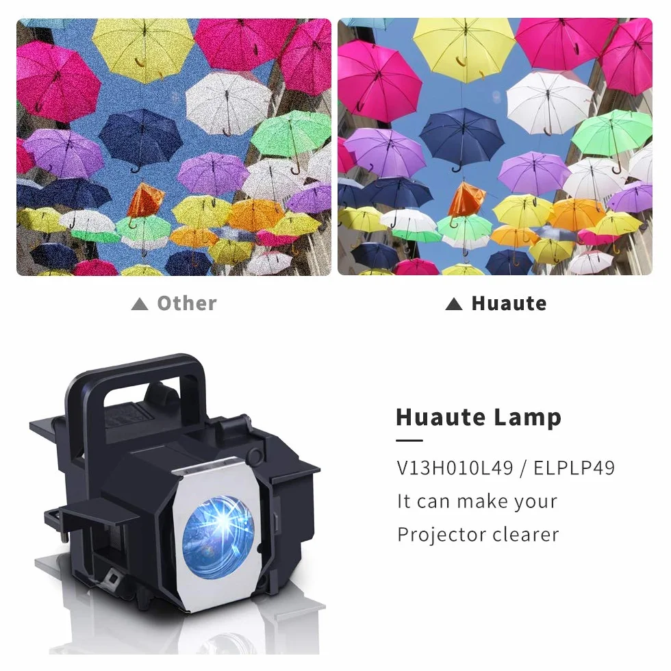 Module de lampe de rechange V13H010L49 ELP-LP49 pour EPSON EMP-TW3800 TW5000 TW5500