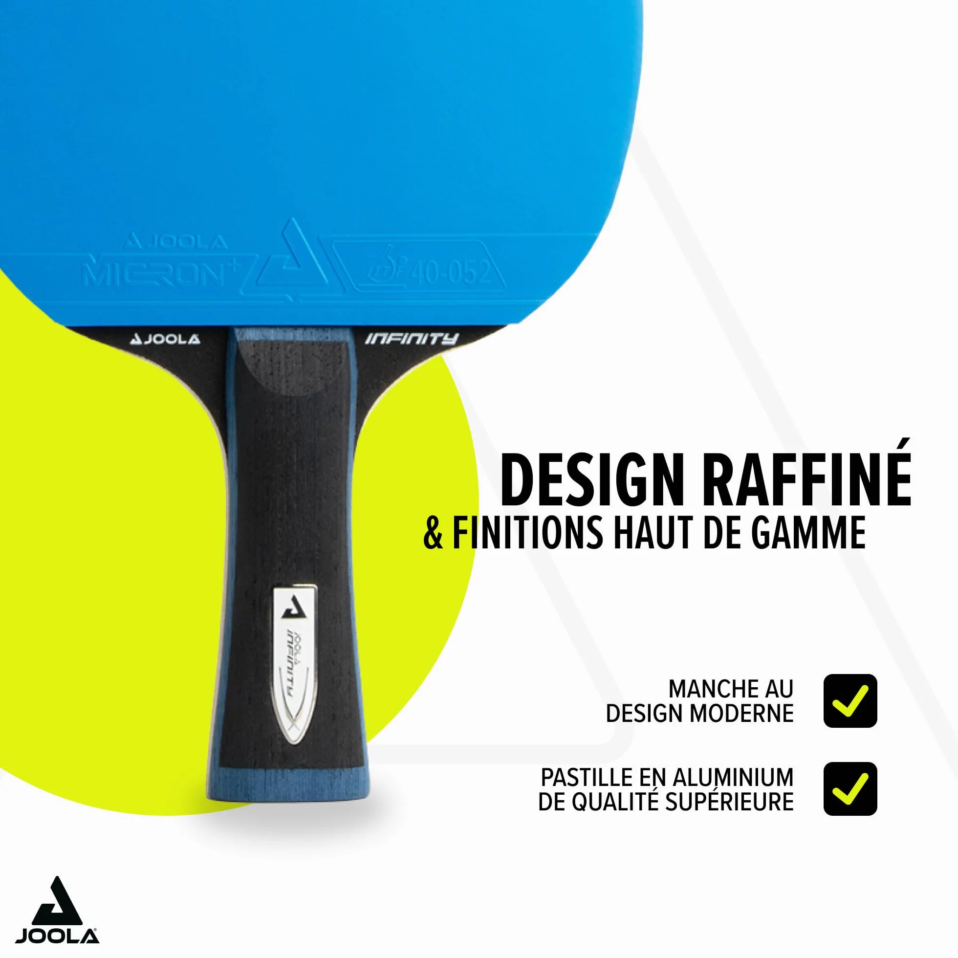 JOOLA White Infinity Z Carbon GL Raquette Tennis de Table Professionnelle Boîte Magnétique