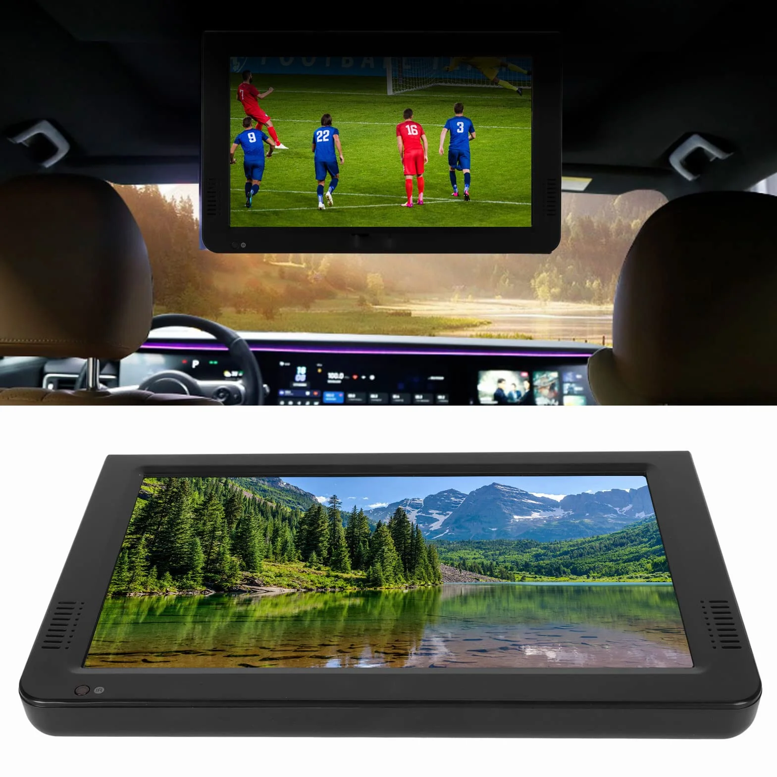 Téléviseur Portable 10 Pouces TFT LED 1080P Rechargeable avec Réception Forte