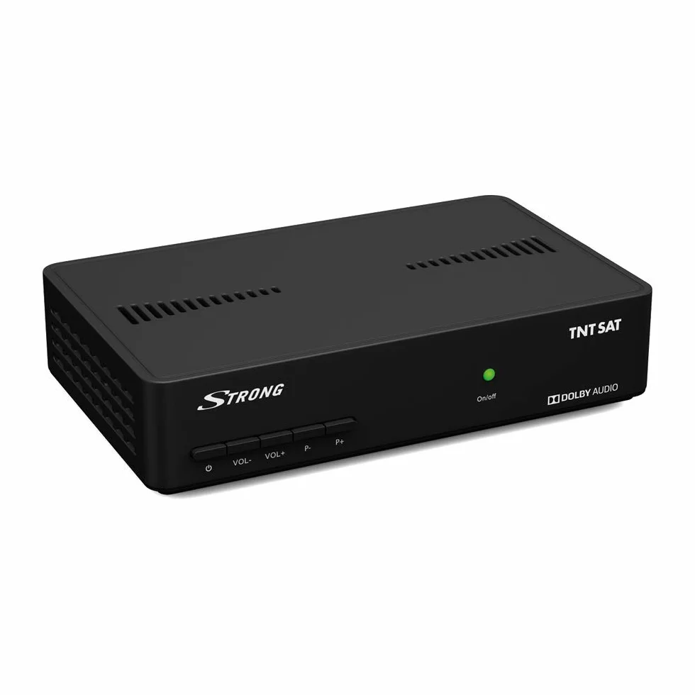 Strong SRT7406 TNTSAT HD, DVB-S2, pour recevoir la TNT par Satellite, Carte TNTSAT valable 4 Ans Incluse, HDMI, Péritel, Spdif, USB, Compatible Alimentation 12 V (Non fournie)