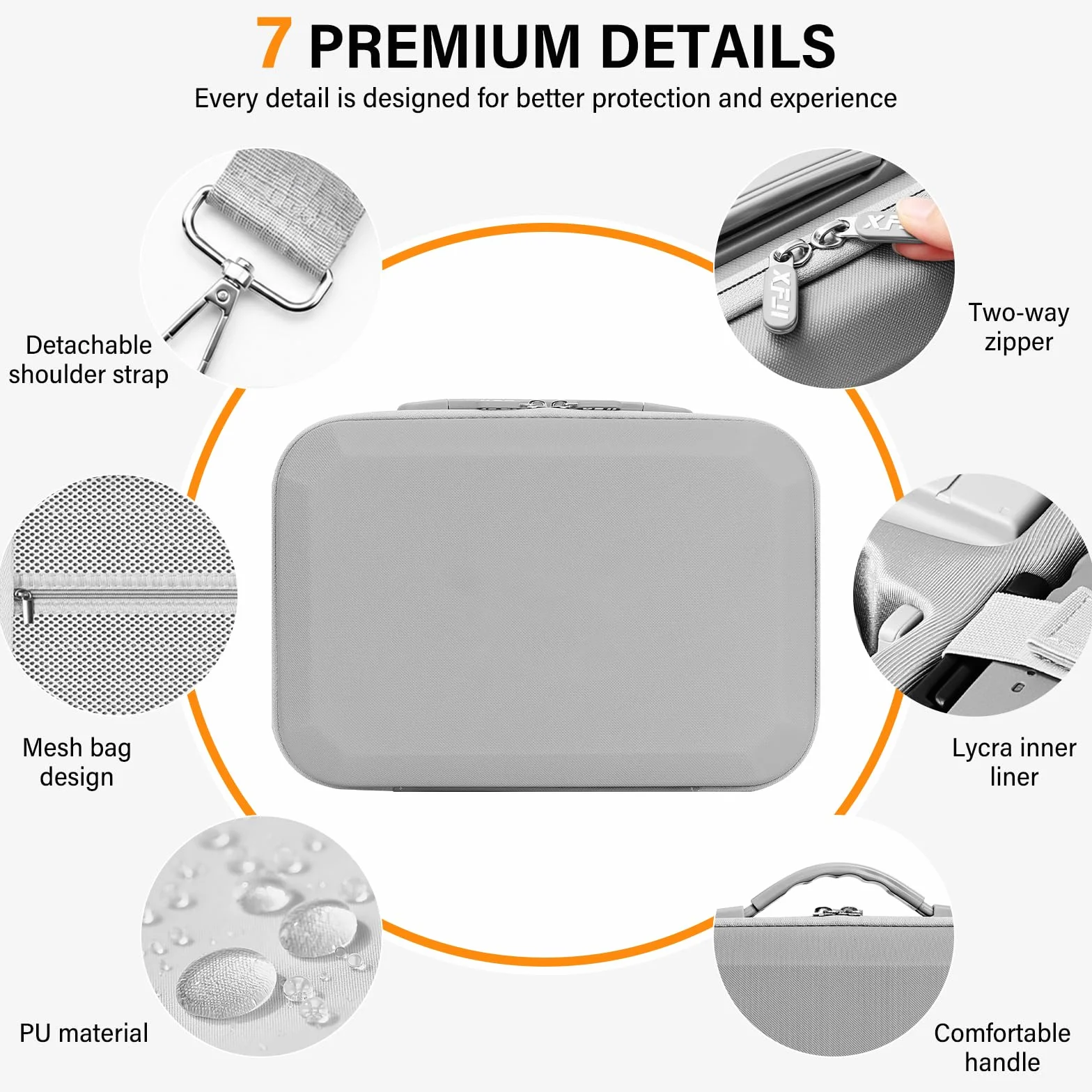Sacoche pour DJI Lito X1/Lito 1, Étui Case pour DJI Lito X1/Lito 1 Fly More Combo Accessoires Housse, pour RC-N3/RC 2 Manette et Batterie Transport Boîte de Voyage, pour Drone Rangement