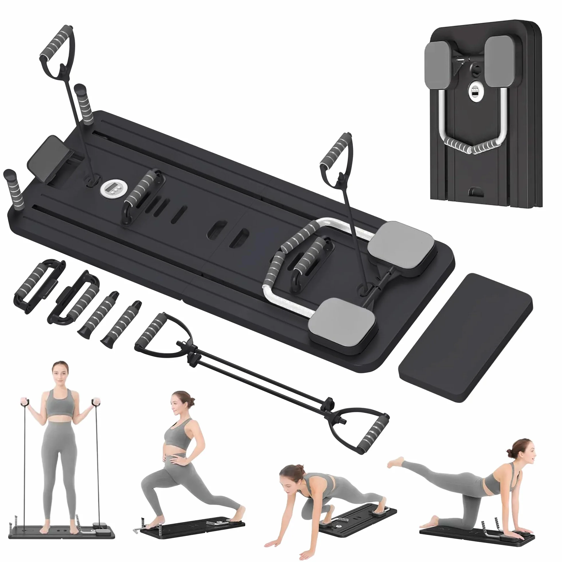 Extralink Pilates Reformer 6 en 1 Multifonctionnel Pliable Compact