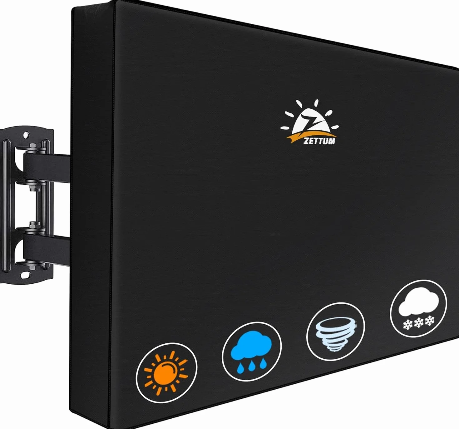 Housse de protection pour TV d'extérieur 32 Pouce – 600D résistante aux intempéries étanche Noir