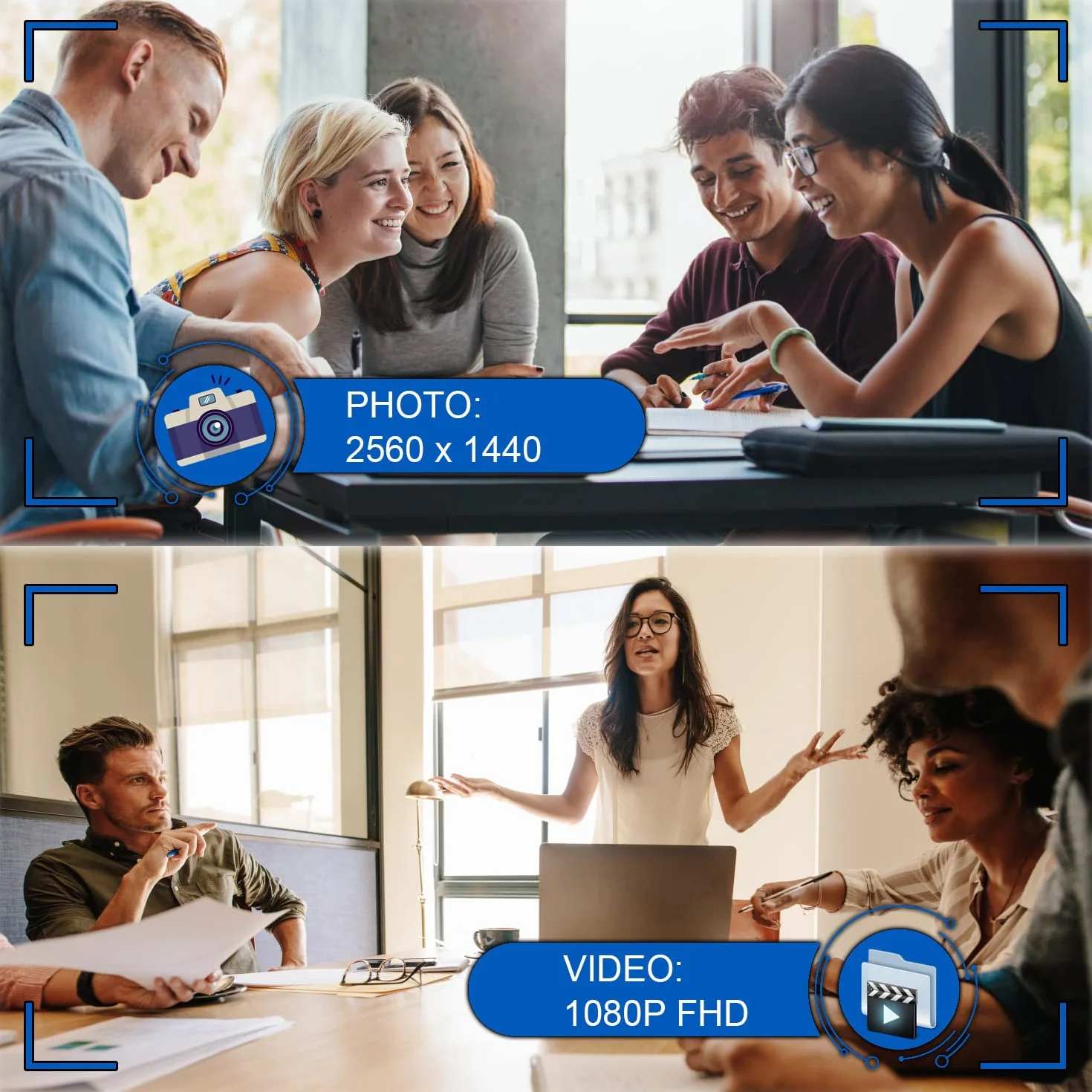 Sprfuk Mini caméra Espion, caméra cachée HD 1080p, caméra de Poche cachée pour Nounou, Appareil Photo de Corps, enregistreur Audio et vidéo avec détection de Mouvement pour réunion d'affaires