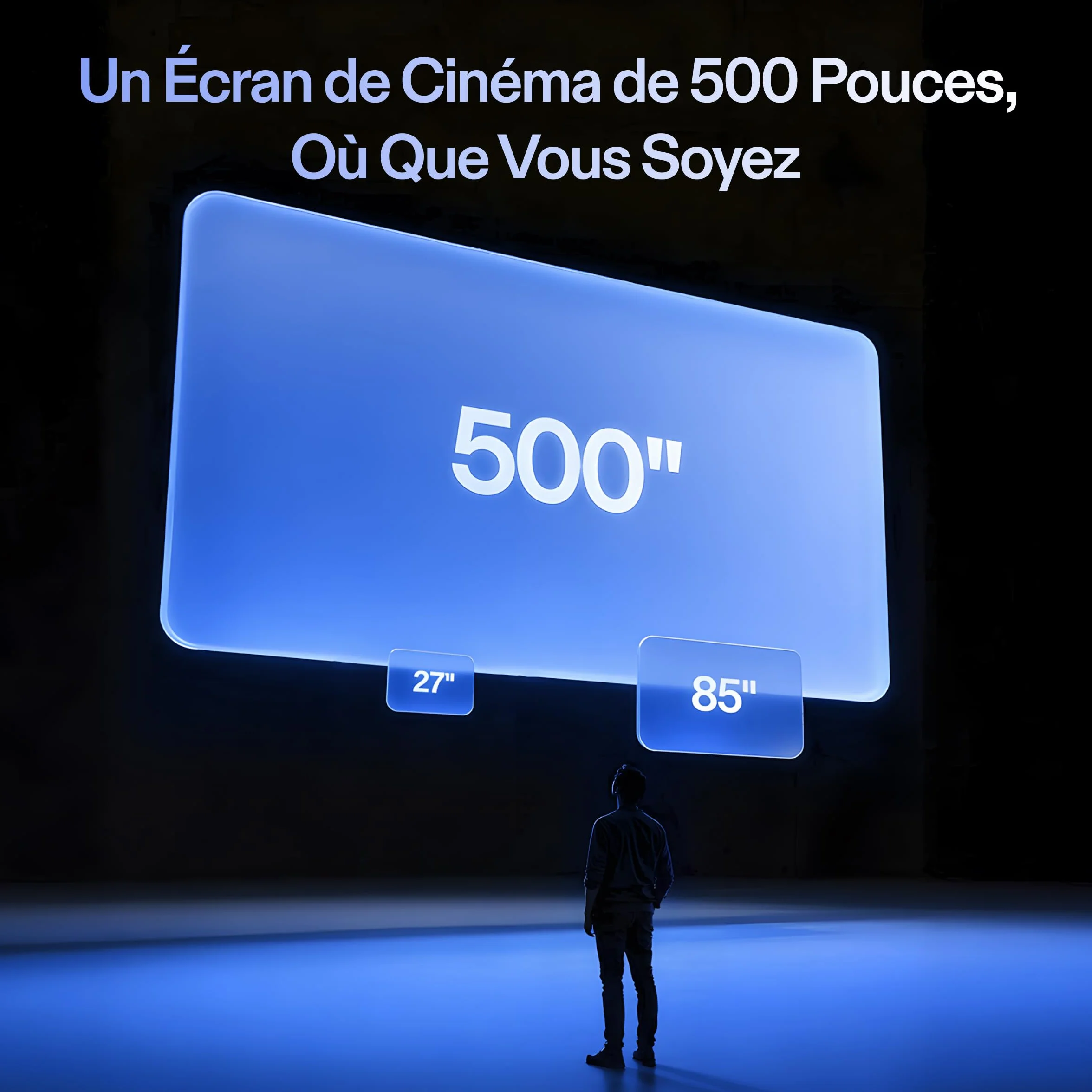 XREAL 1S AR/XR Lunettes, Lunettes de Réalité Augmentée avec Écran Virtuel 500", 52° FOV, 3DoF Natif, Real 3D, X1 Puce, Compatibles USB‑C DisplayPort Appareils, iPhone 17/16/15, Console ROG/SteamDeck