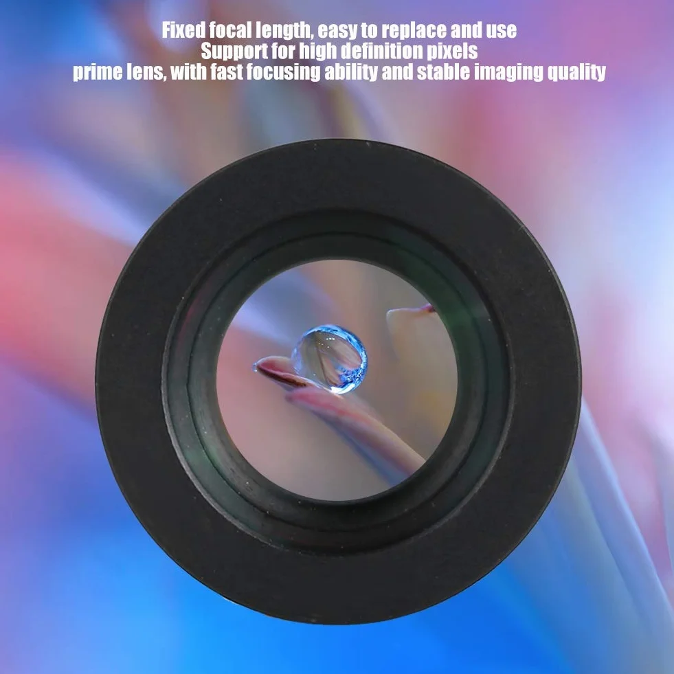 Objectif Caméra 16mm F/2.0 5MP HD Lentille M12 Ultra Grand Angle CCTV Surveillance