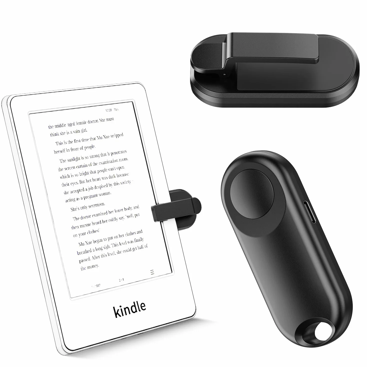 Télécommande Tourne Page Commande sur Lecture Kobo Surface Comics/Romans iPhone Kindle Paperwhite Accessoires Tablettes Android Prise de Photos Appareil Photo Enregistrement vidéo Déclencheurs