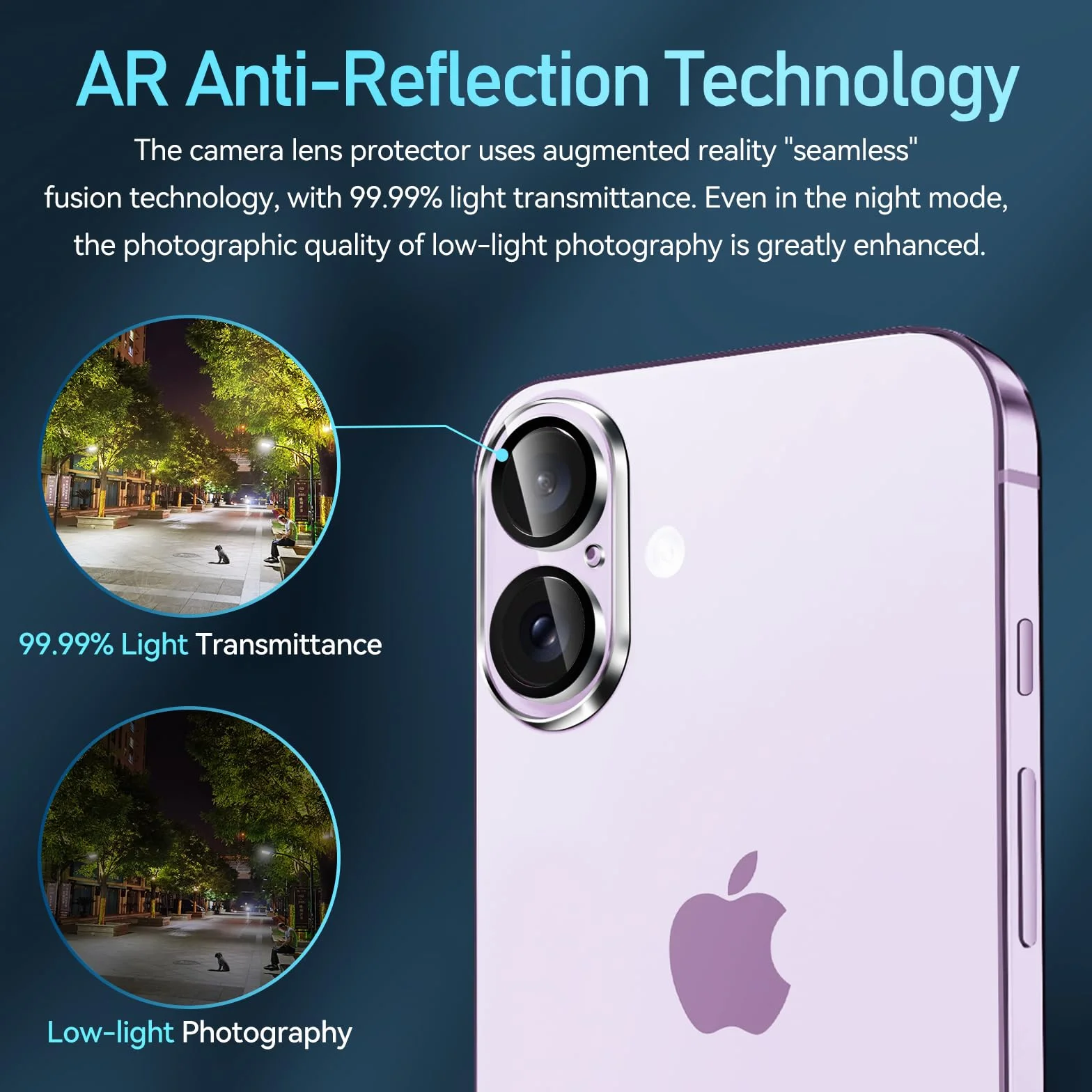 ivoler Caméra Arrière Protecteur Pour iPhone 16 Plus Verre Trempé Anti Rayures