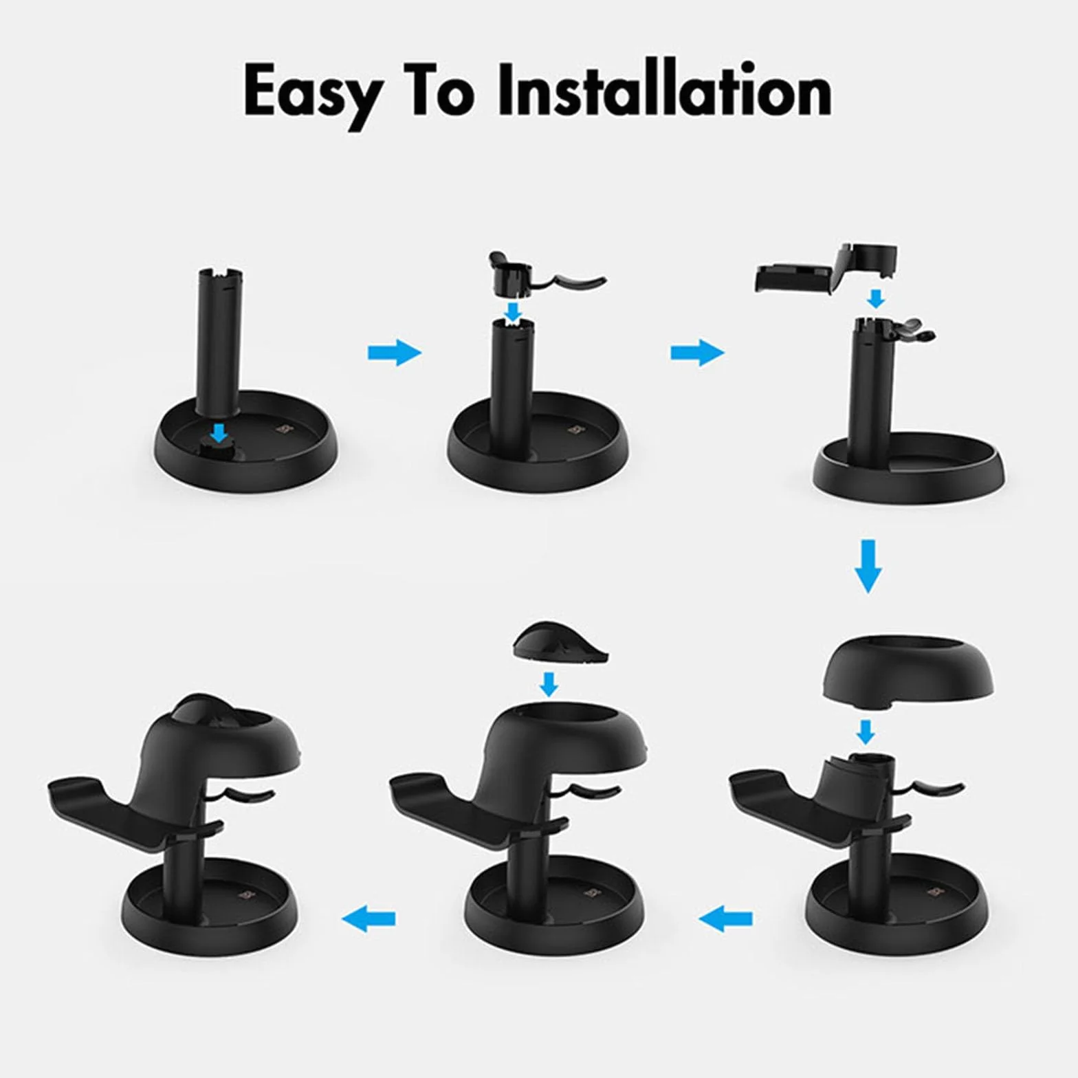 SHEAWA Support de casque VR pour Vision Pro/PICO 4/PSVR 2/Meta Quest 3/Quest 2/Rift S VR Accessoires