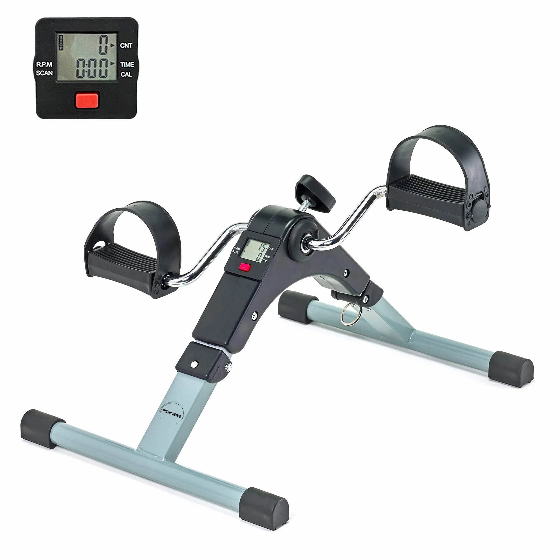 Mini Vélo d'Appartement Pédalier Pliable avec Résistance Réglable et Ecran LCD pour Seniors