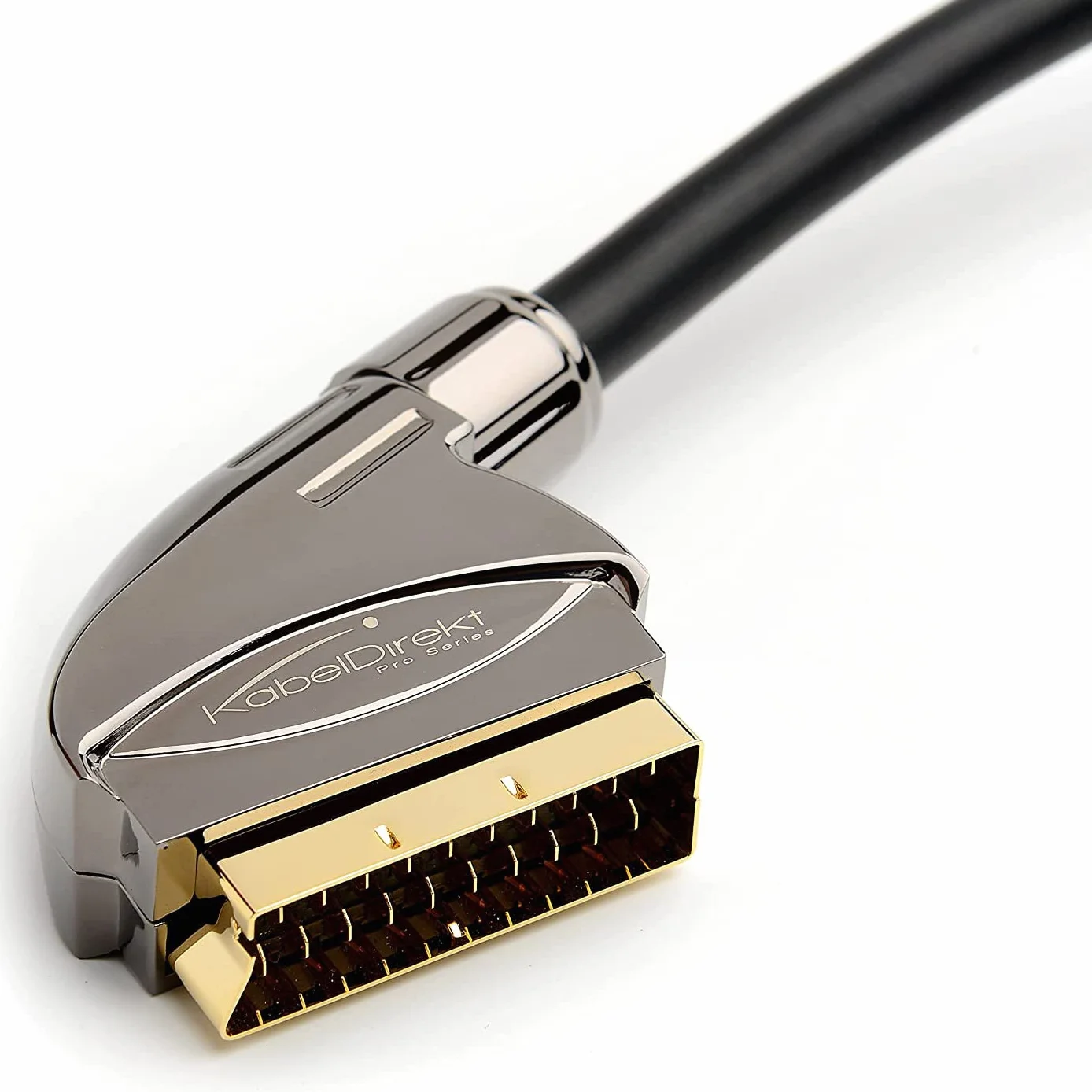 KabelDirekt – 3m Câble SCART (21 pôles, multi blindé, fiche de précision, Full HD)