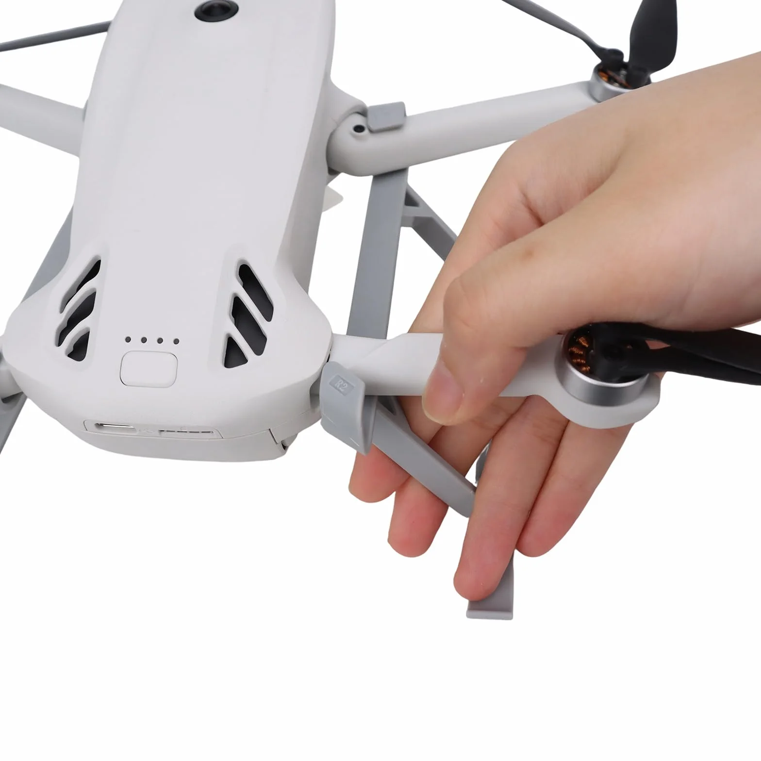 Pieds d'extension de train d'atterrissage pour DJI Lito 1 / X1, support béquille pliant à dégagement rapide avec extension de hauteur de 60 mm, support d'atterrissage de drone, accessoires de