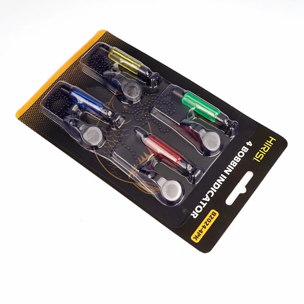 Lot de 4 balanciers pêche à la carpe indicateur morsure rouge jaune bleu vert