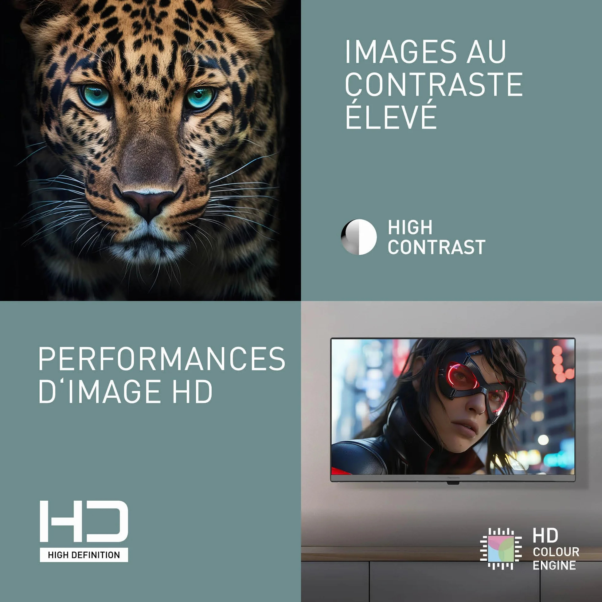 Panasonic TB-24S40AEZ Série S40 24 Pouces HD LED Smart TV TiVo Google Alexa HDR HDMI WLAN Mode Jeu