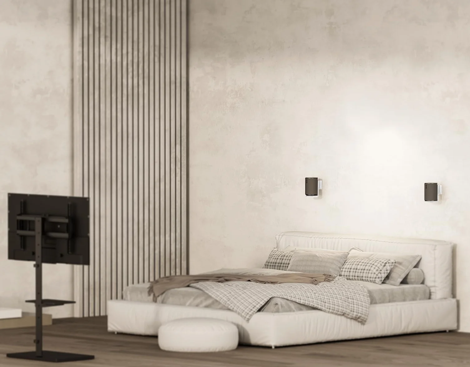 my wall Sonos Era100 HS40WL Lot de 2 Supports muraux pour Sonos Era100, inclinable, pivotant, Peu encombrant, Parfaitement réglable, Support Sonos avec Gestion des câbles