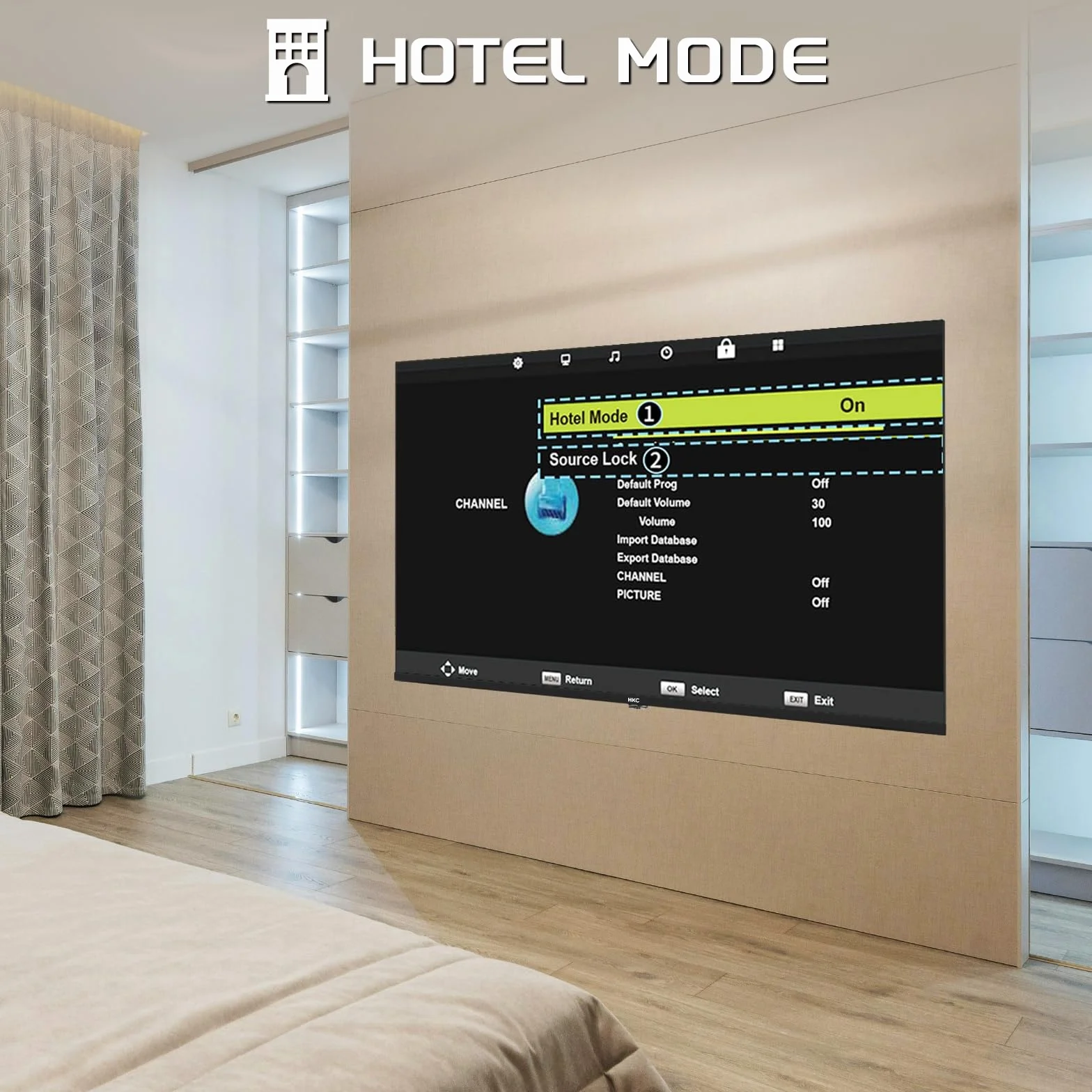 HKC H40Q1F-NS Téléviseur 40 Pouces Full HD LED TV Triple Tuner Dolby Audio HDMI