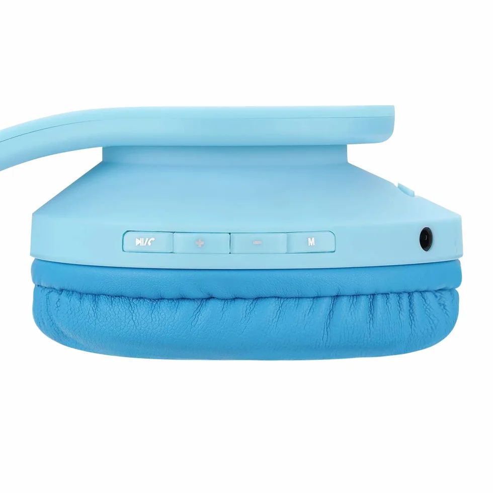 PowerLocus Casque Bluetooth Enfant P2 - Audio avec Volume Limité à 85db, Écouteurs Sans Fil et Filaires, Pliable et Réglable, Confortable, avec Micro Intégré et Slot Micro SD