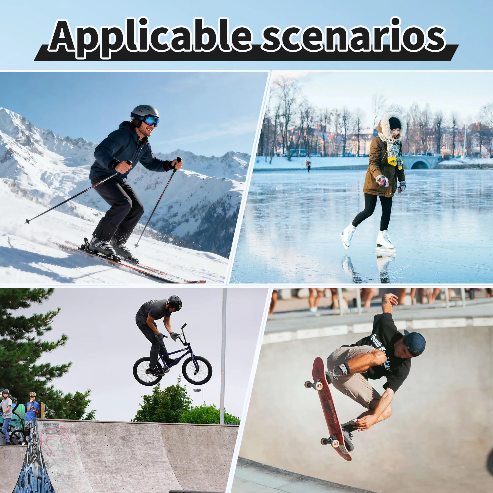 Pantalon Protection 3D pour Skateboard Ski Snowboard Hanches Fesses Coccyx Rembourré