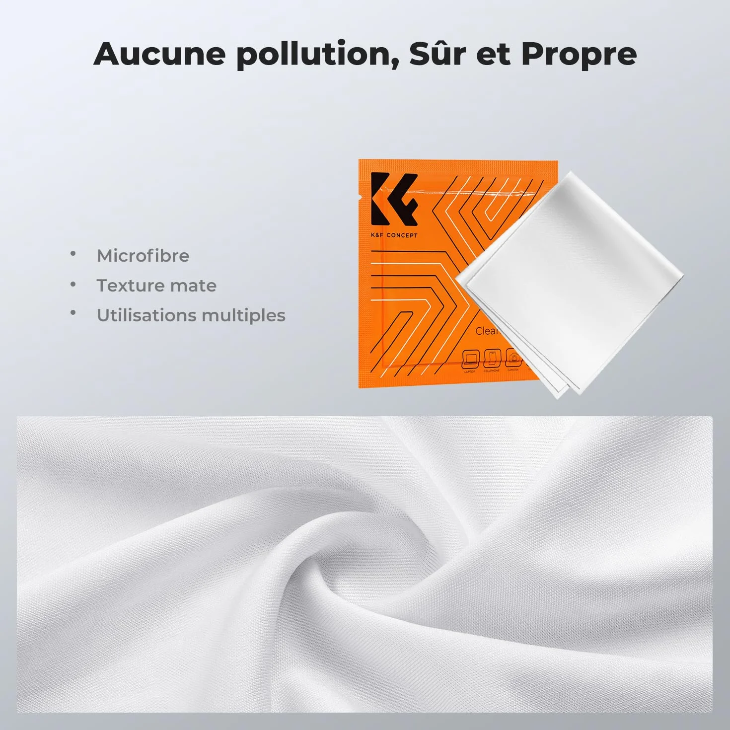 K&F CONCEPT Bagues d'adaptation 55-67mm Step up Ring pour Filtre 67mm vers Objectif 55mm et Chiffon